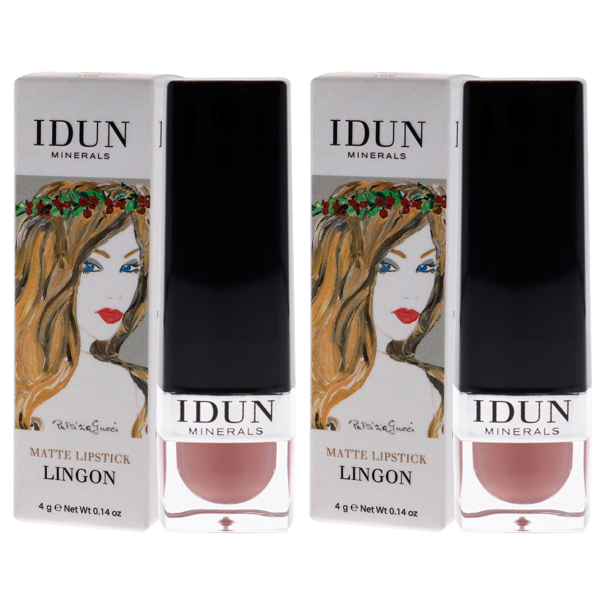 Matte Lipstick - 109 Lingon by Idun Minerals for Women - 0.14 oz Lipstick - Pack of 2, , alternate image number 7