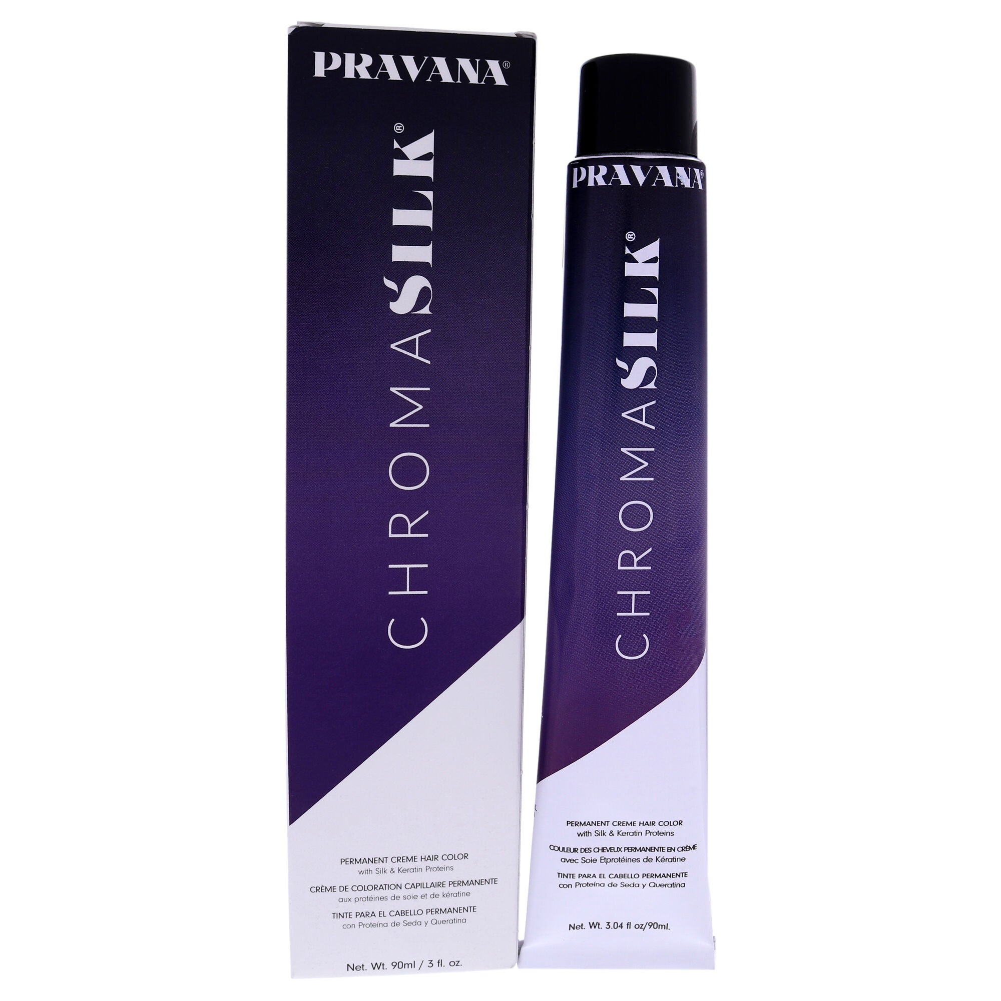ChromaSilk Creme Hair Color - 5.5 Light Mahogany Brown by Pravana for Unisex - 3 oz Hair Color, See Description, hi-res image number 0