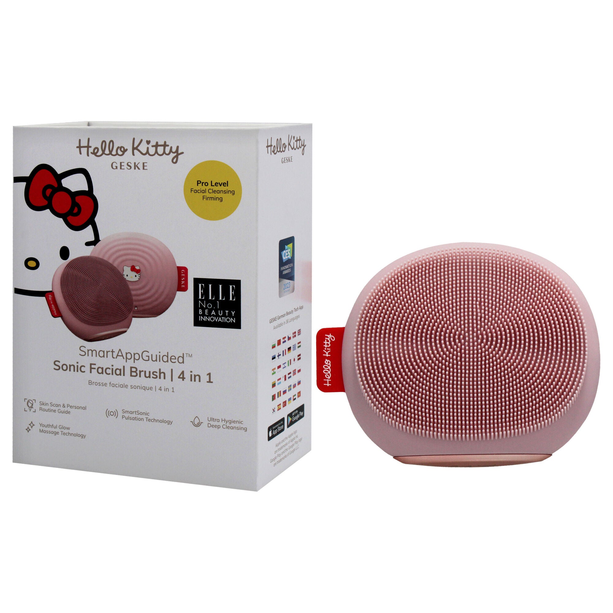 Hello Kitty Sonic Facial Brush 4 in 1 - Pink by Geske for Women - 1 Pc Brush, See Description, alternate image number 3