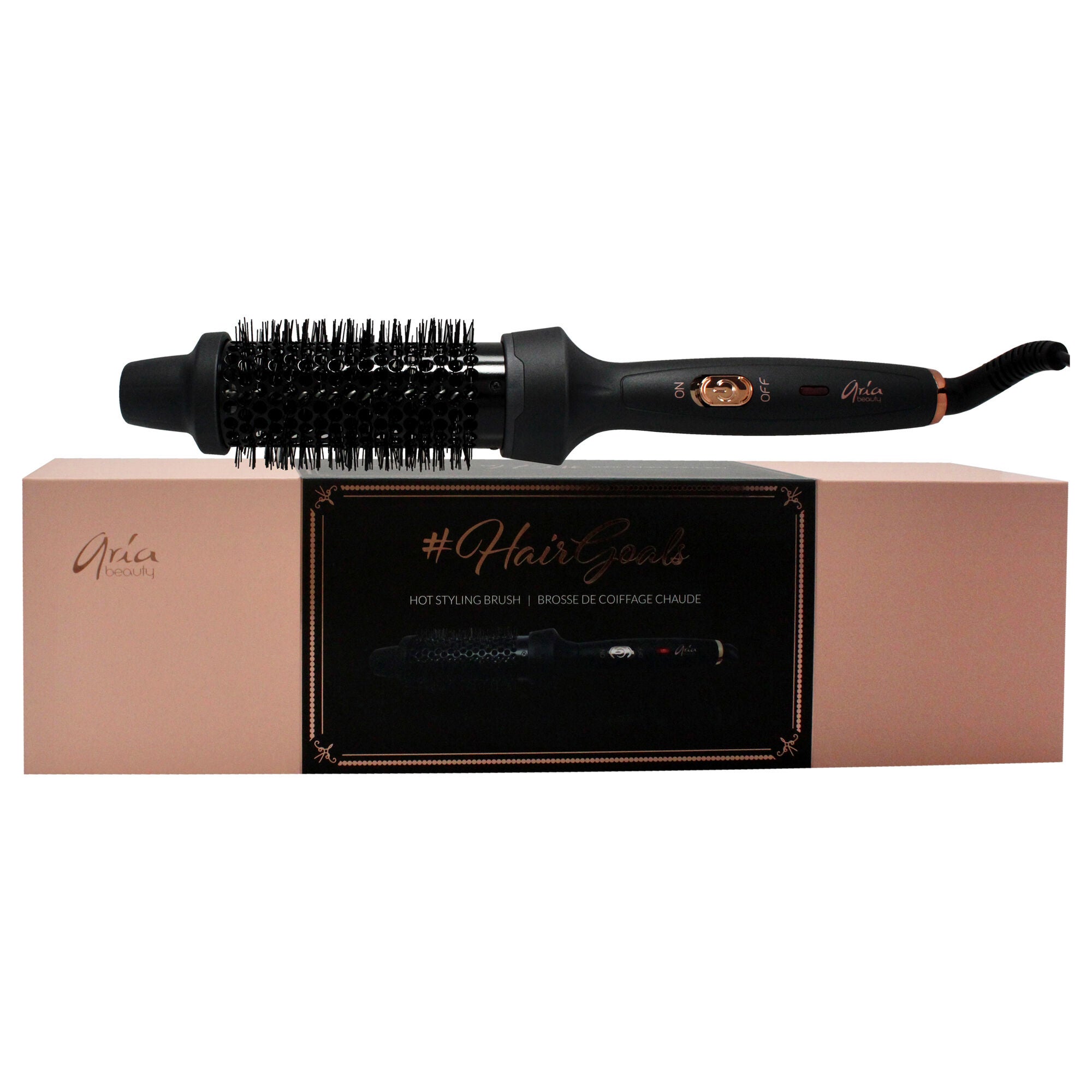 Hairgoals Hot Styling Brush - Black by Aria Beauty for Women - 1.5 Inch Brush, , alternate image number 6