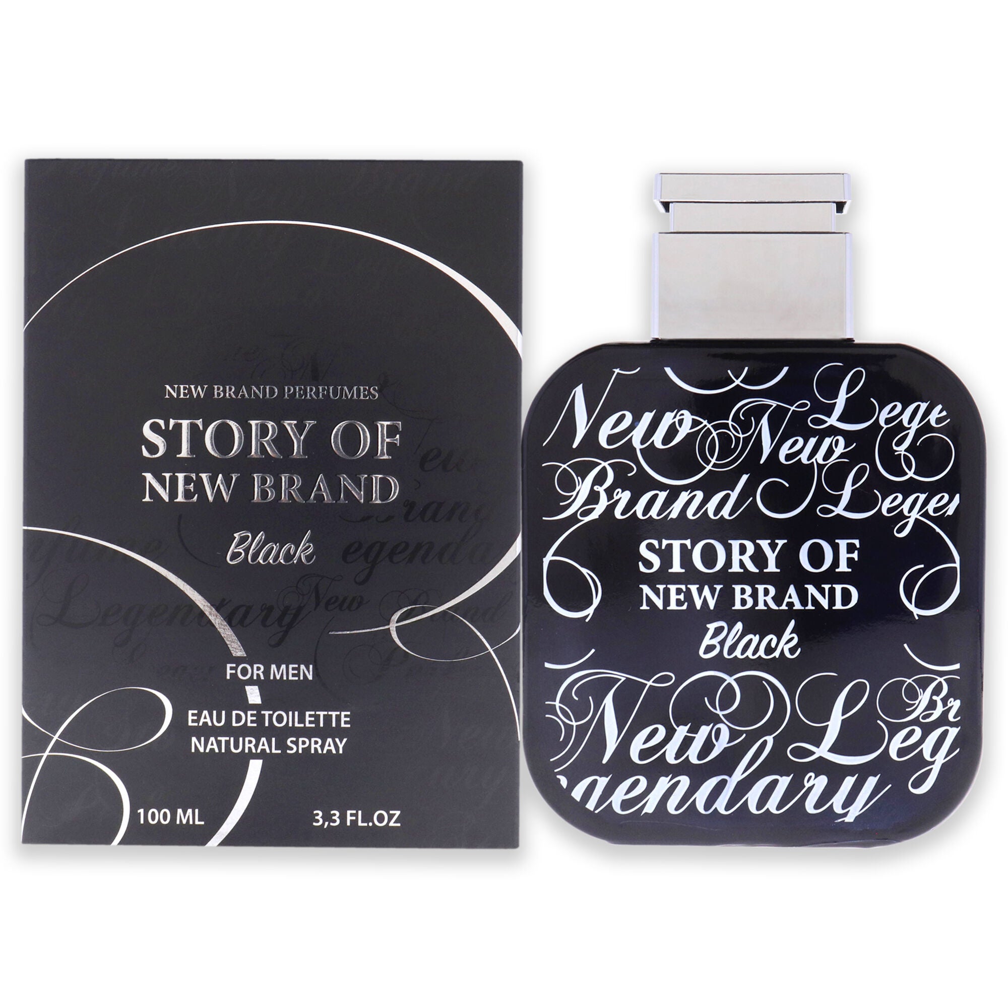 Story Of New Brand Black by New Brand for Men - 3.3 oz EDT Spray, , alternate image number 5