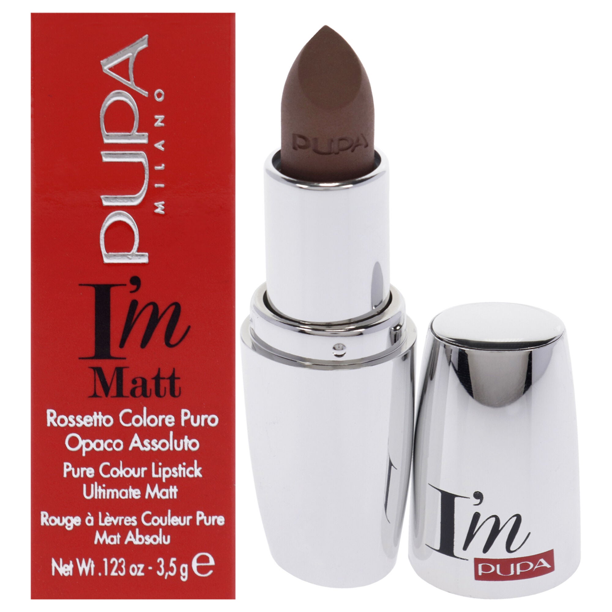 I Am Matte Pure Colour Lipstick - 015 Tempting Taupe by Pupa Milano for Women - 0.123 oz Lipstick, See Description, hi-res image number 0