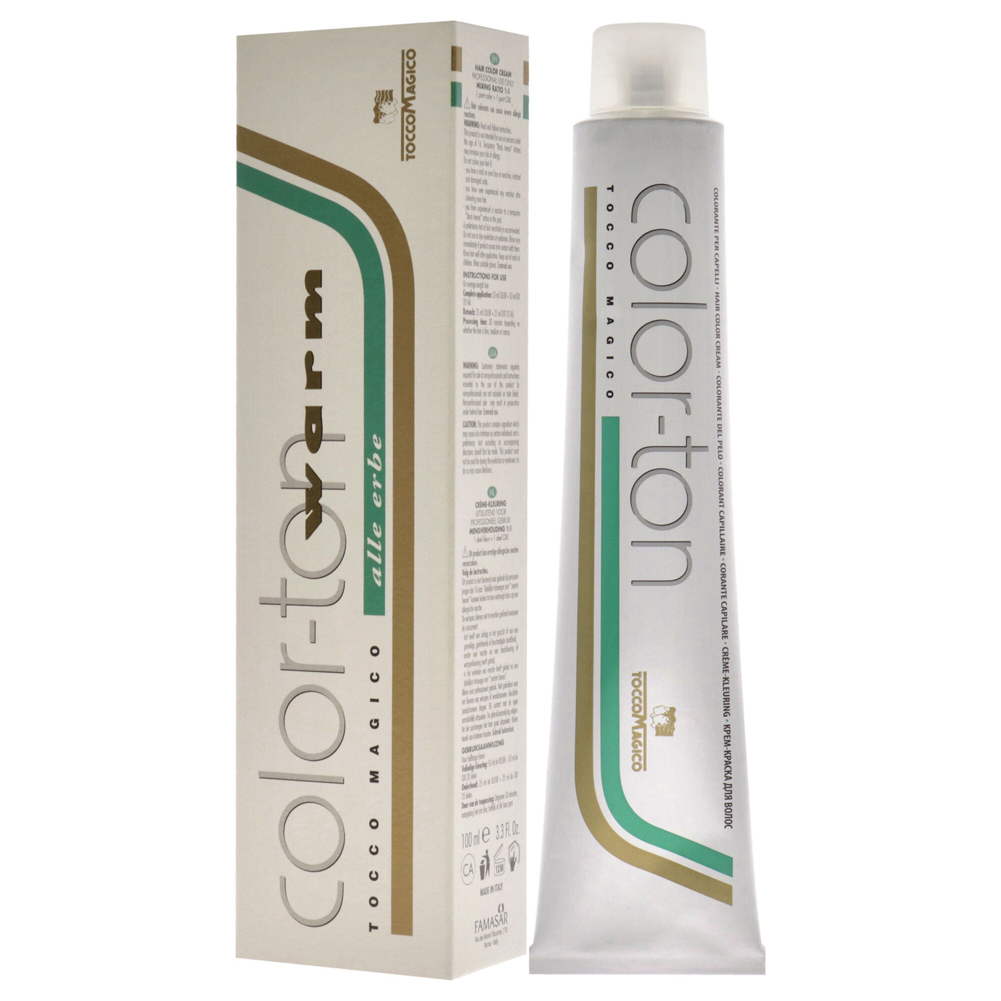 Color-Ton Permanent Hair Color - 9NW-9.03 Very Light Warm Blond by Tocco Magico for Unisex - 3.38 oz Hair Color, Brown, alternate image number 3