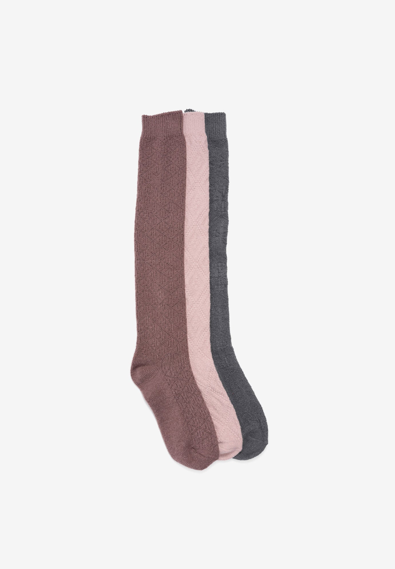3 Pair Pack Knee High Socks, MUTED TONE, hi-res image number 0