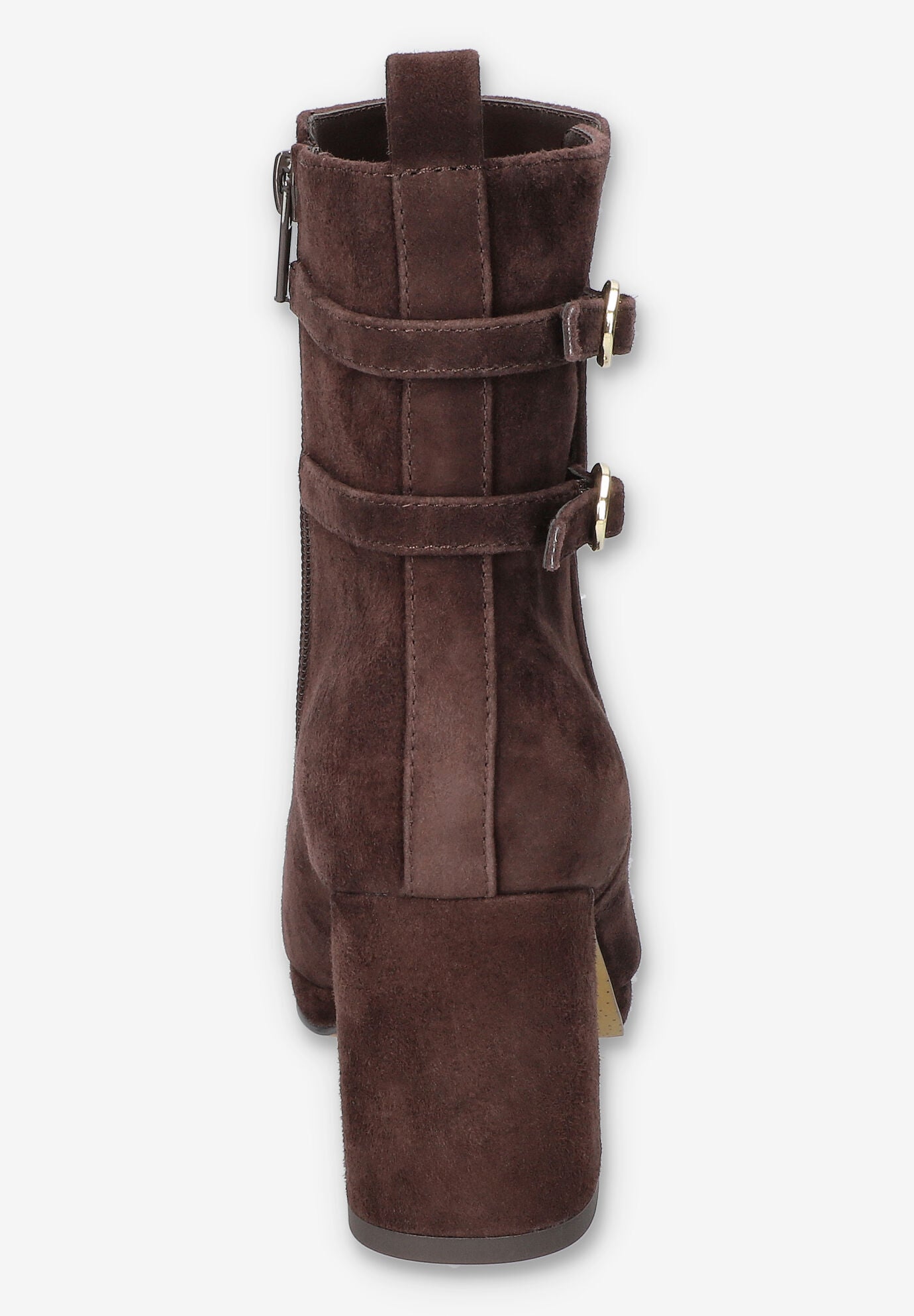 Orchard Sqaure Toe Ankle Boot, BROWN SUEDE LEATHER, on-hover image number 1