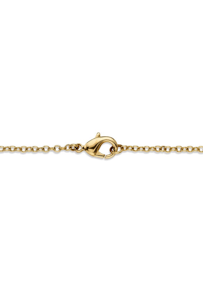 Diamond Accent Pave-Style 18K Gold-Plated Heart Pendant Necklace 18 inches, , on-hover image number 1