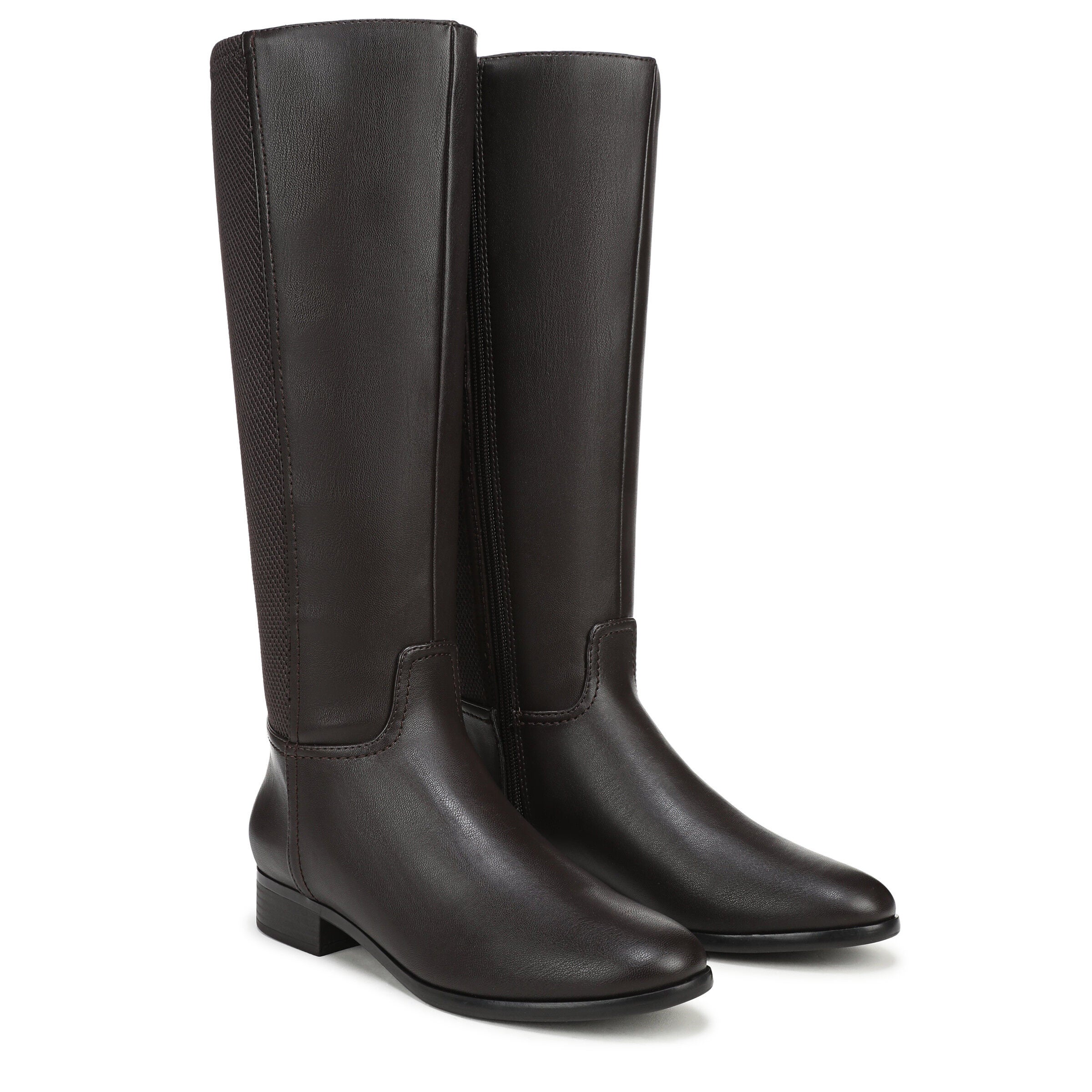 Sarah Wide Calf Knee High Boot, DARK BROWN, alternate image number 2
