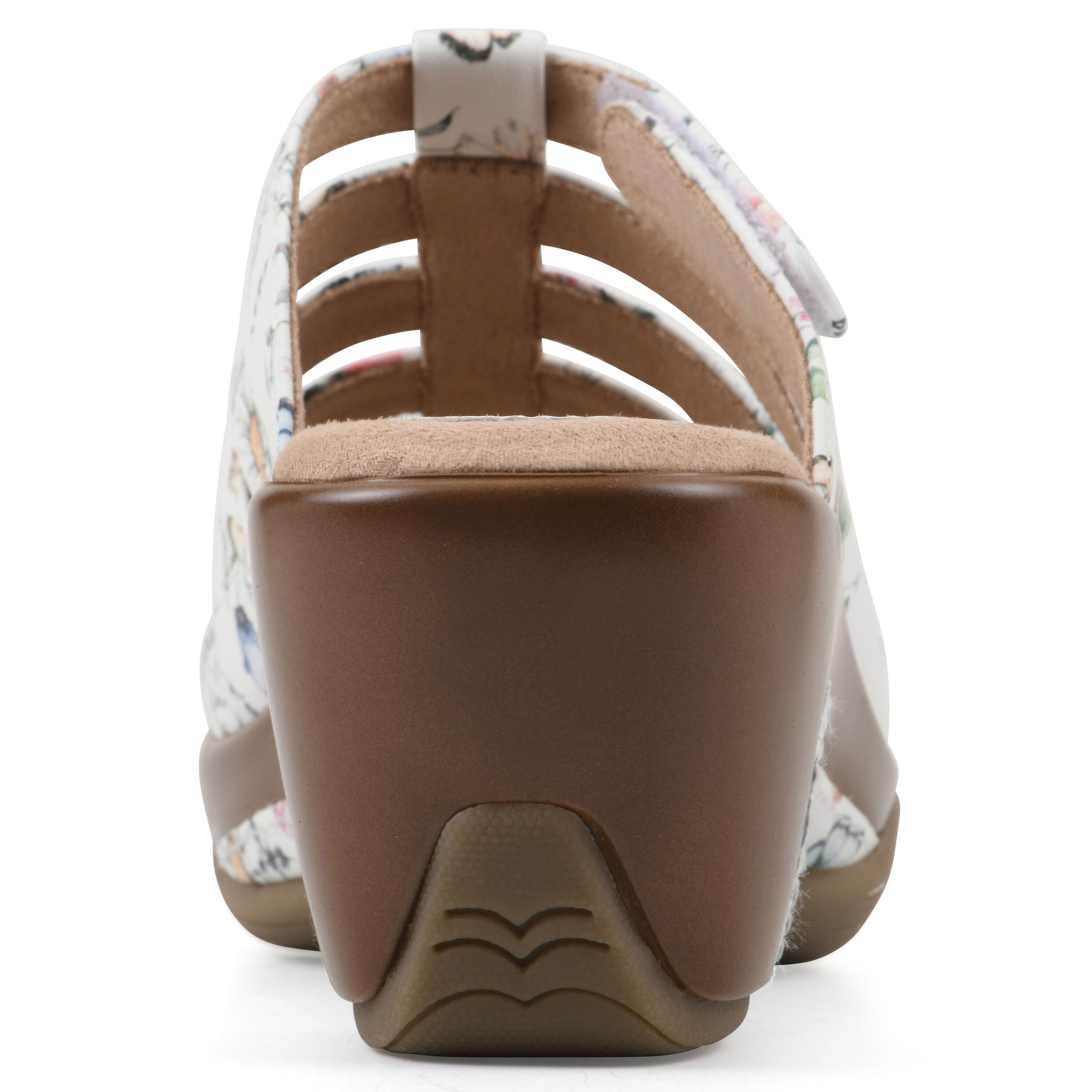 Valencia Slip-On Clog Sandal, WHITE MULTI FLOWER, on-hover image number 1