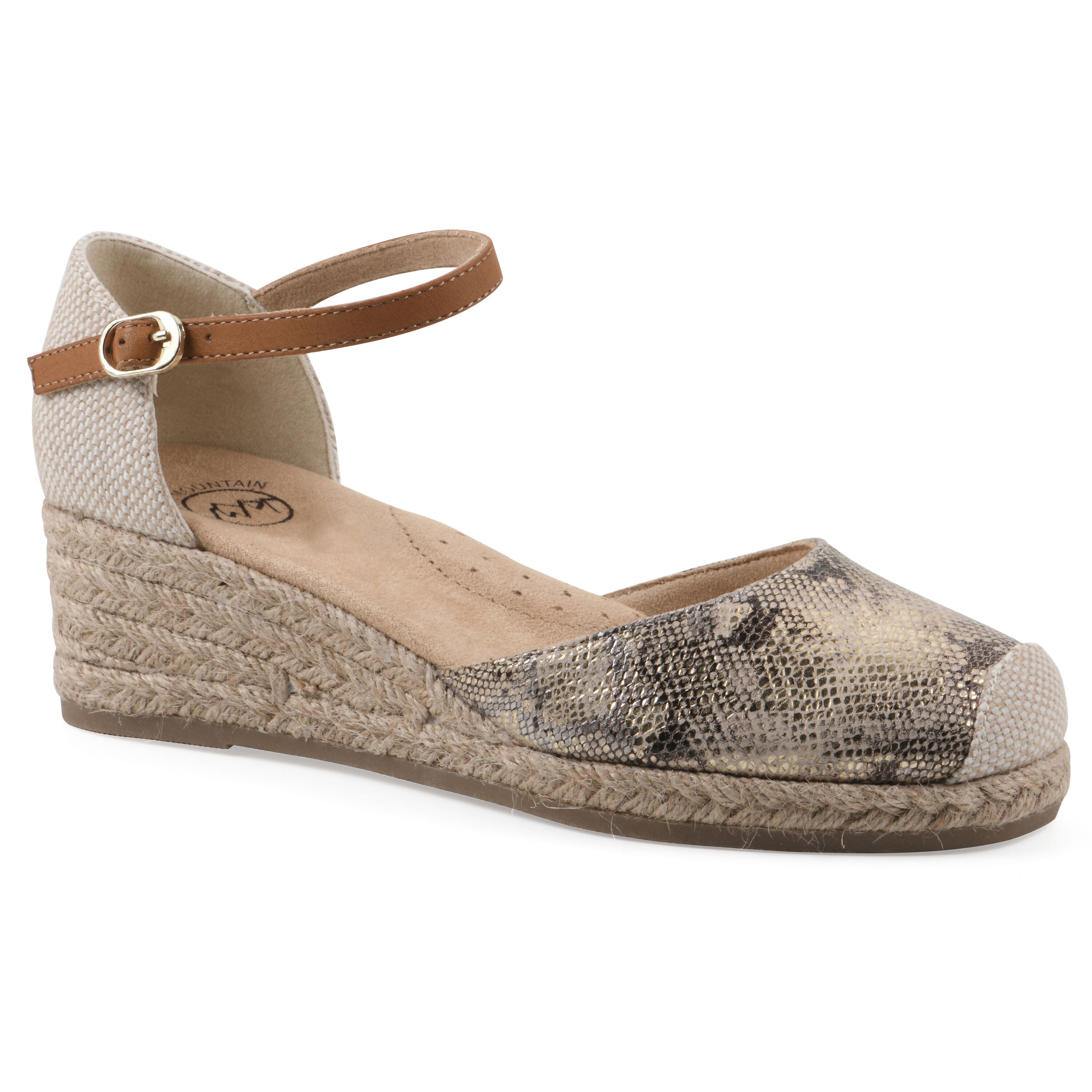Maize Espadrille Wedge Sandal, GOLD FABRIC, hi-res image number 0