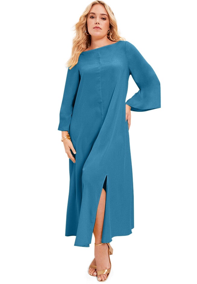 Bell-Sleeve Maxi Dress, OASIS, hi-res image number null