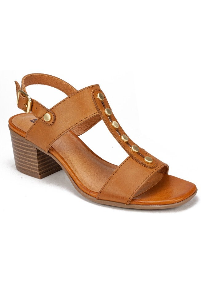 Larkin Heel Sandal , COGNAC, hi-res image number null