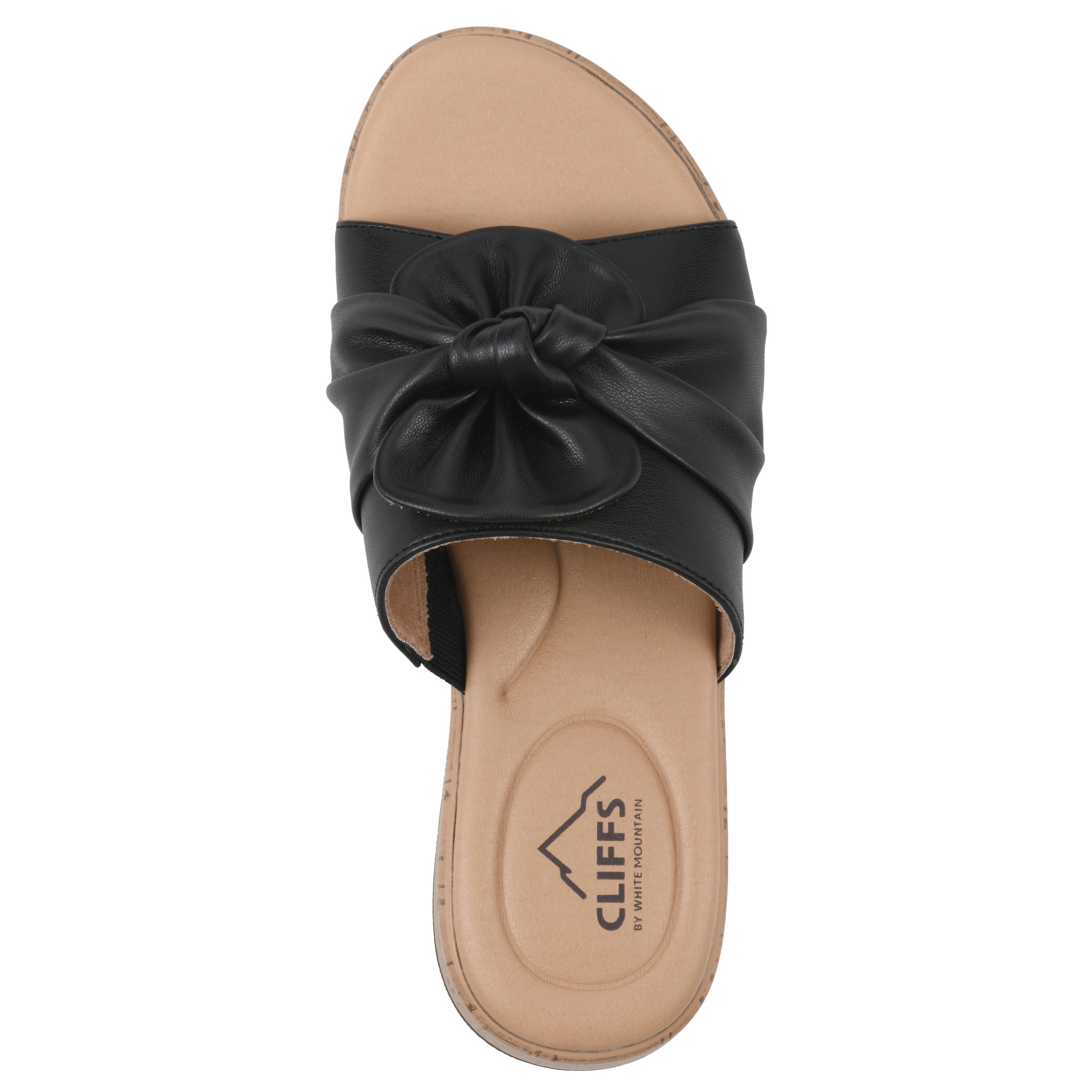 Bonelle Slide Sandal, BLACK SMOOTH, alternate image number 4