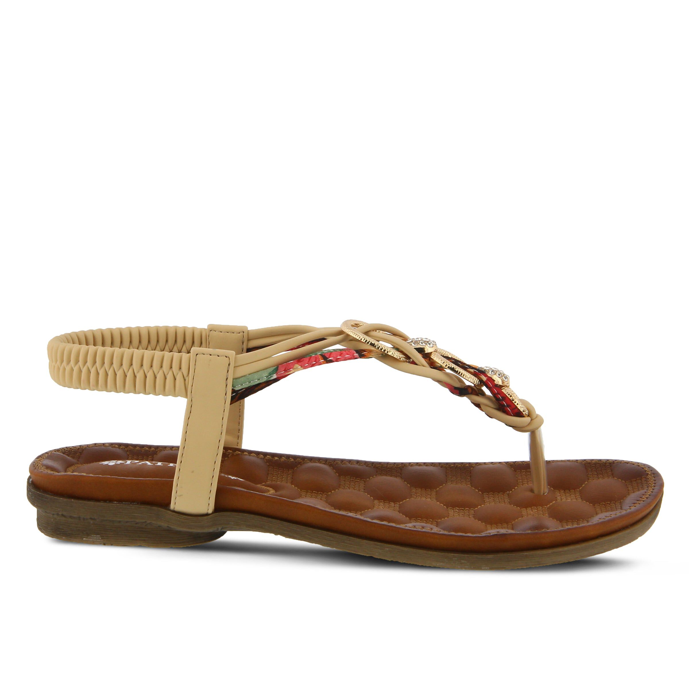 Gadelina T-Strap Thong Sandal, BEIGE, alternate image number 4