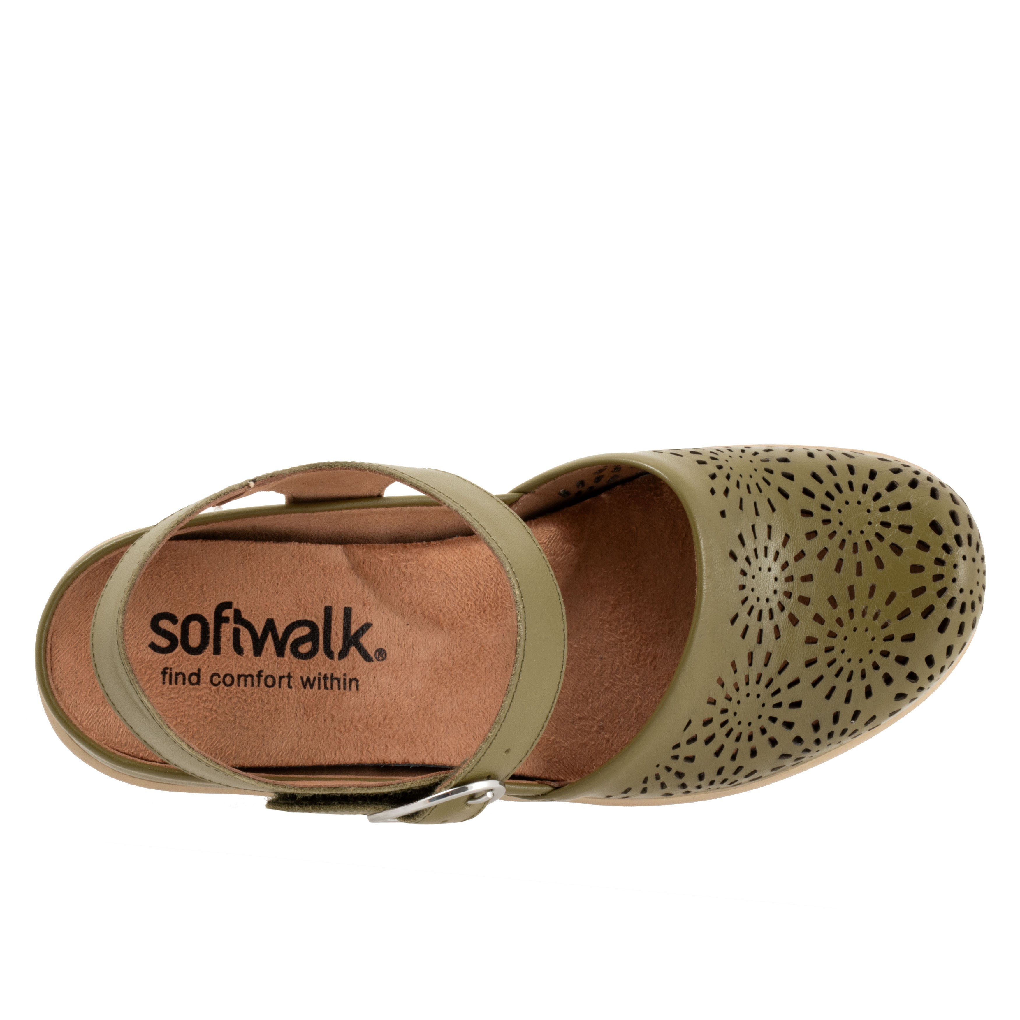 Mabelle Perf Clog, OLIVE, alternate image number 3