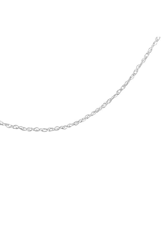 Solid White Gold Rope Chain Necklace Unisex 18 inches, , alternate image number 3