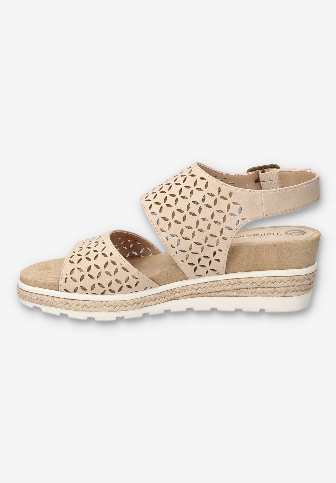 Inaya Wedge Sandal, BONE, alternate image number 4