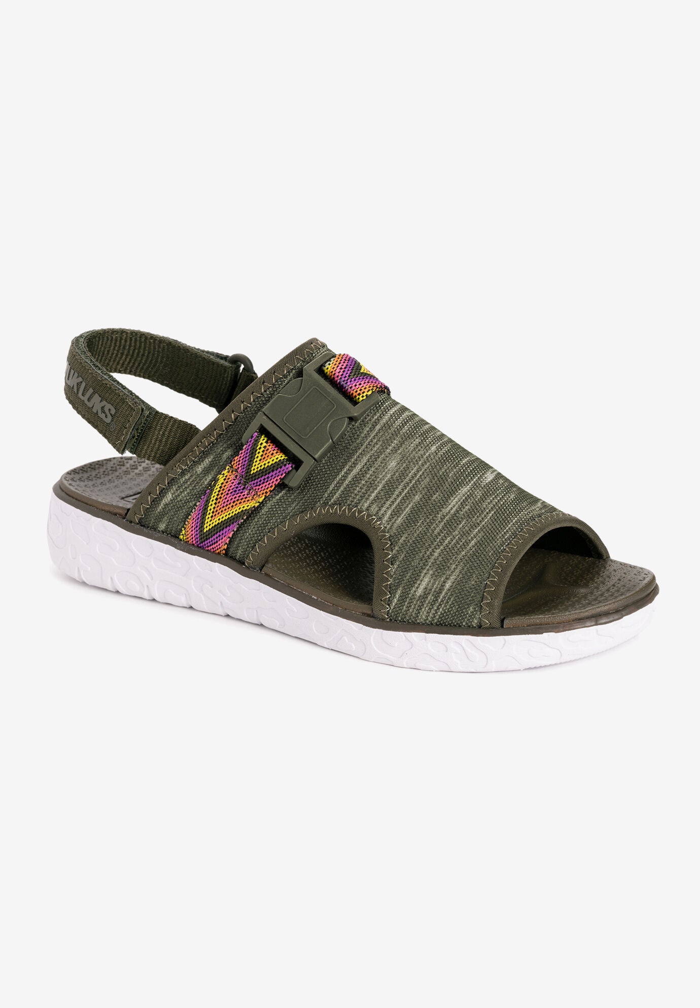 Boardwalk Parade Sandal Sandal, GREEN, hi-res image number 0