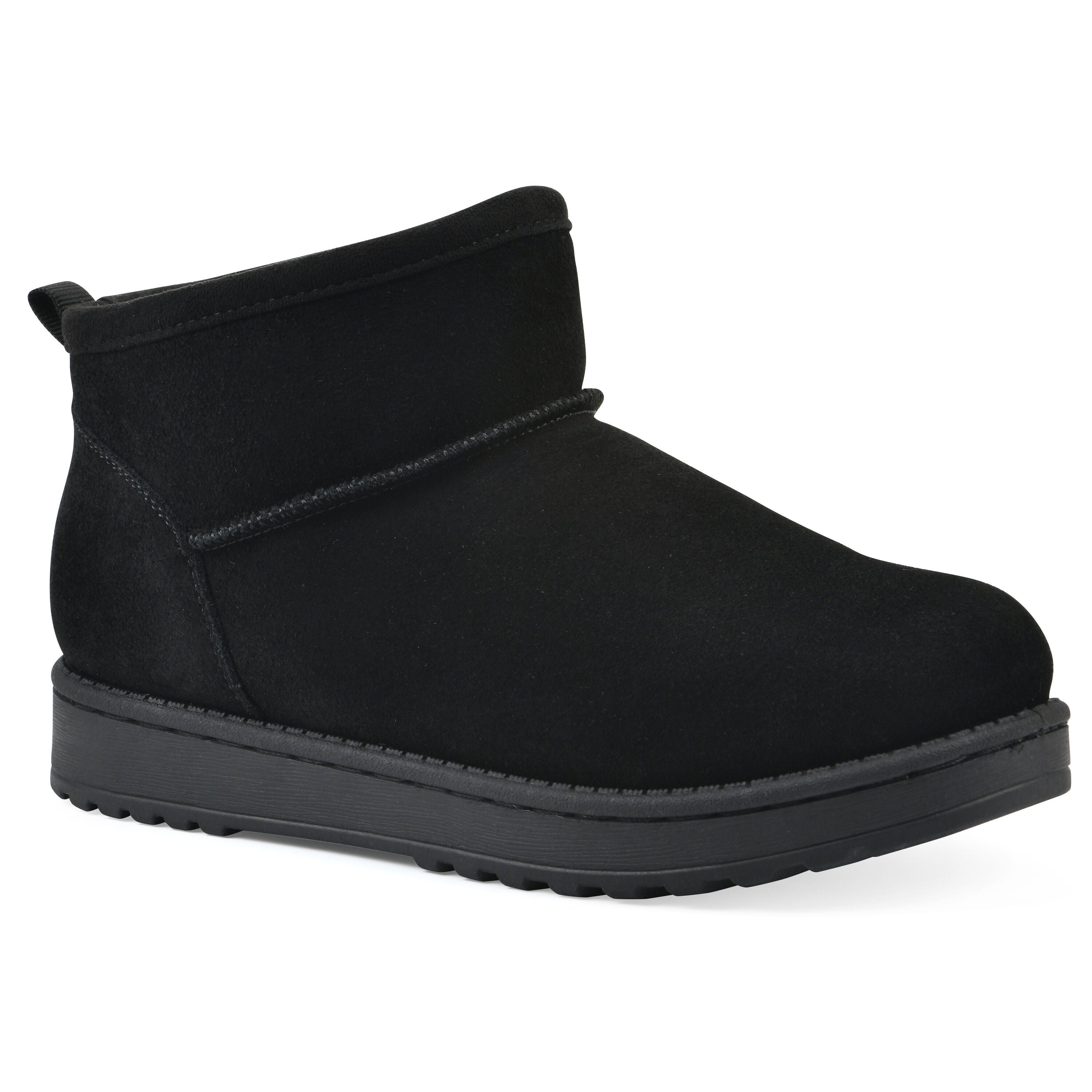Inspo Faux Fur Leather Bootie, BLACK SUEDE, hi-res image number 0