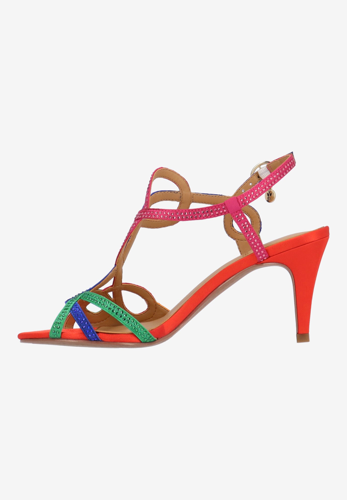 Lulah Strappy Sandal, RED, alternate image number 5