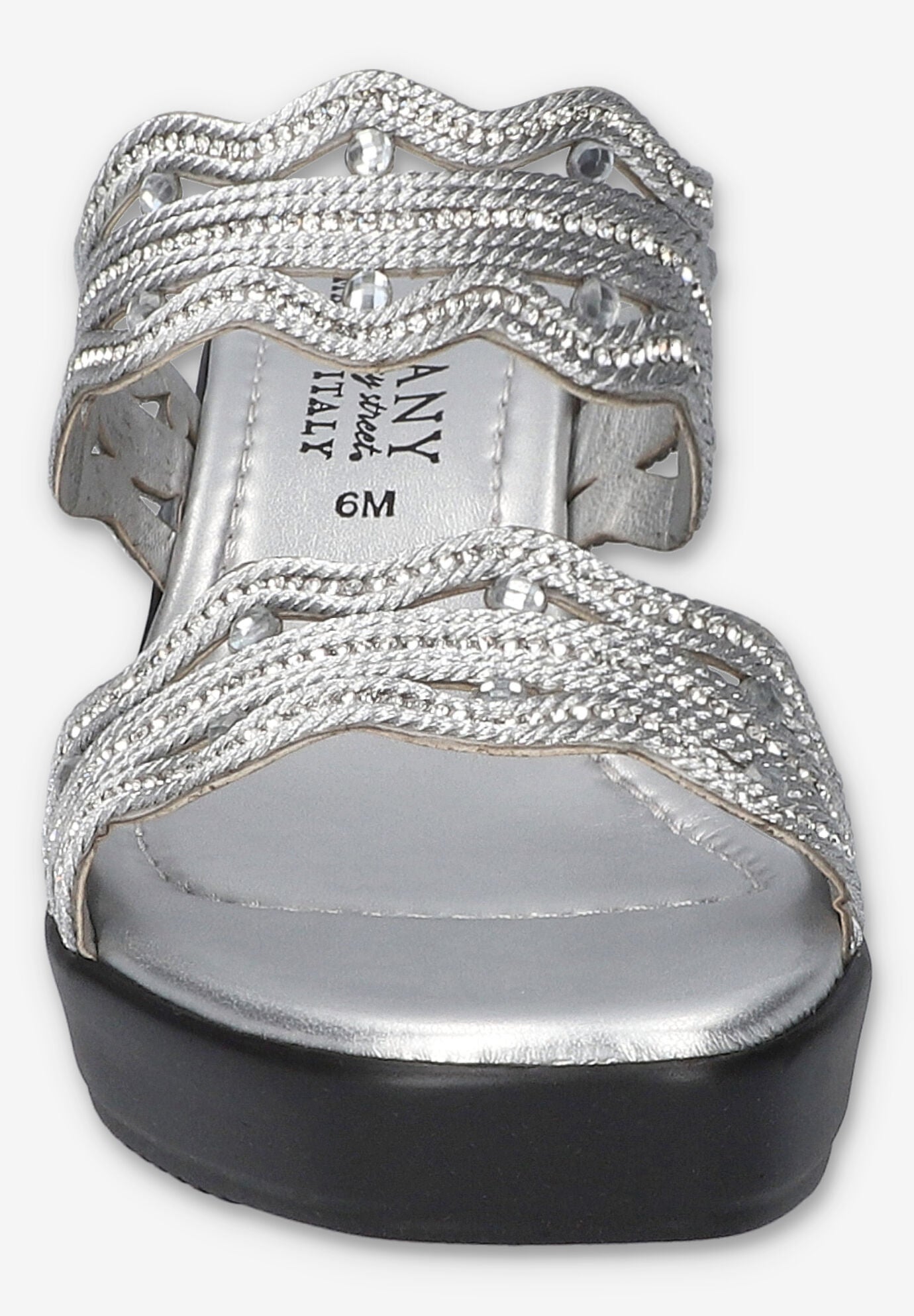 Selva Wedge Sandal, SILVER, on-hover image number 1