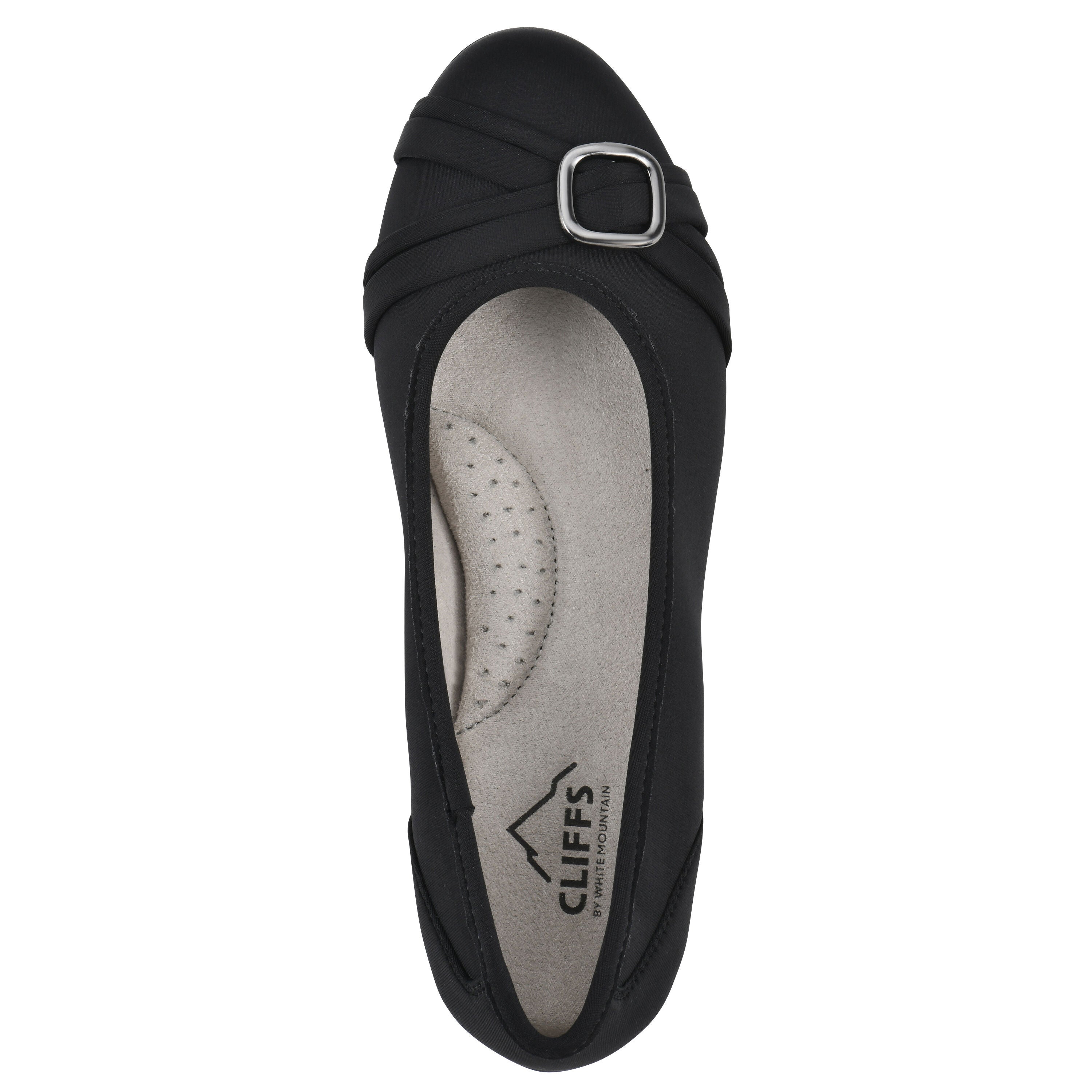 Calming Ballet Flat, BLACK NYLON, alternate image number 4