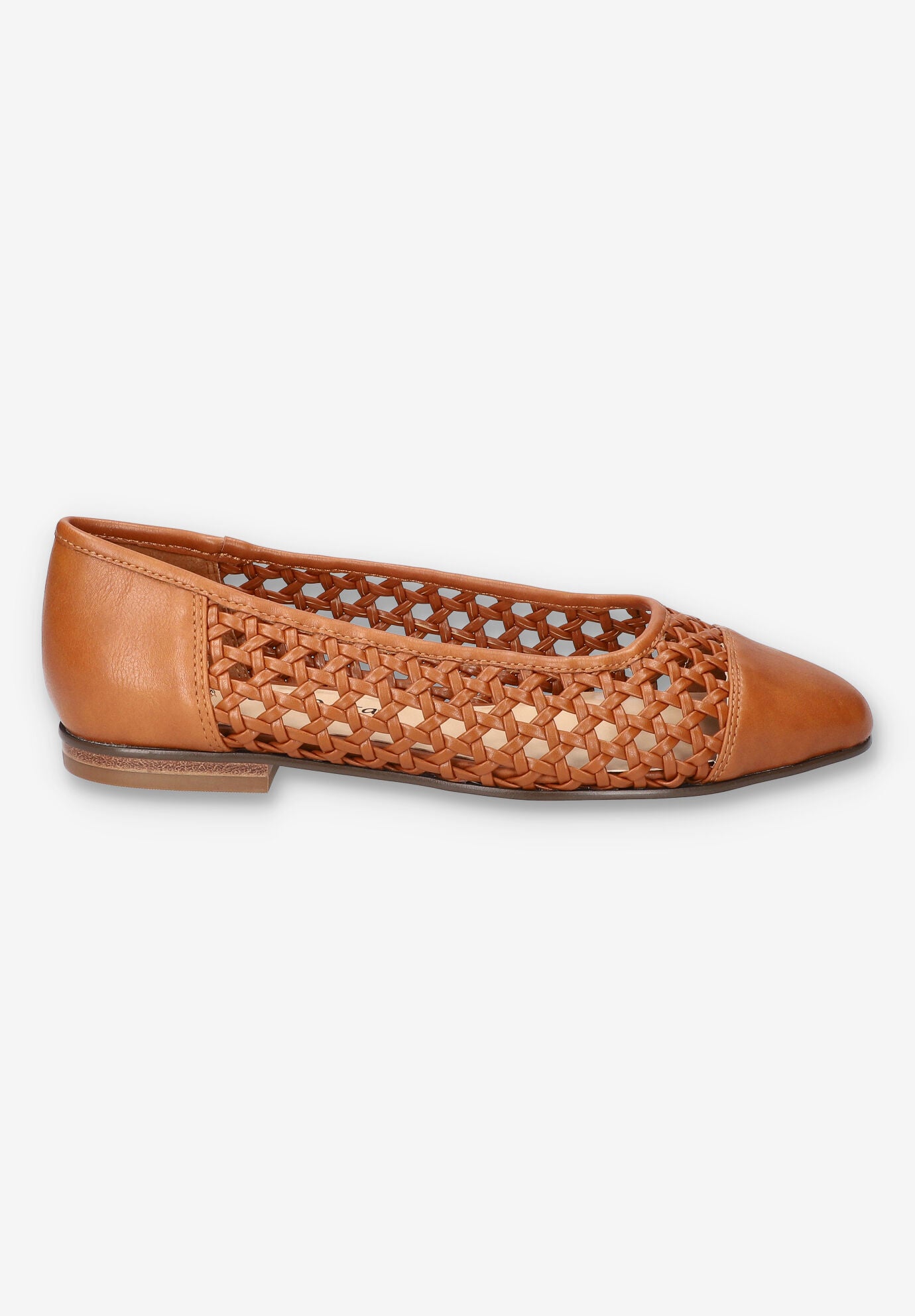 Beloved Square Toe Flat, TAN, alternate image number 2