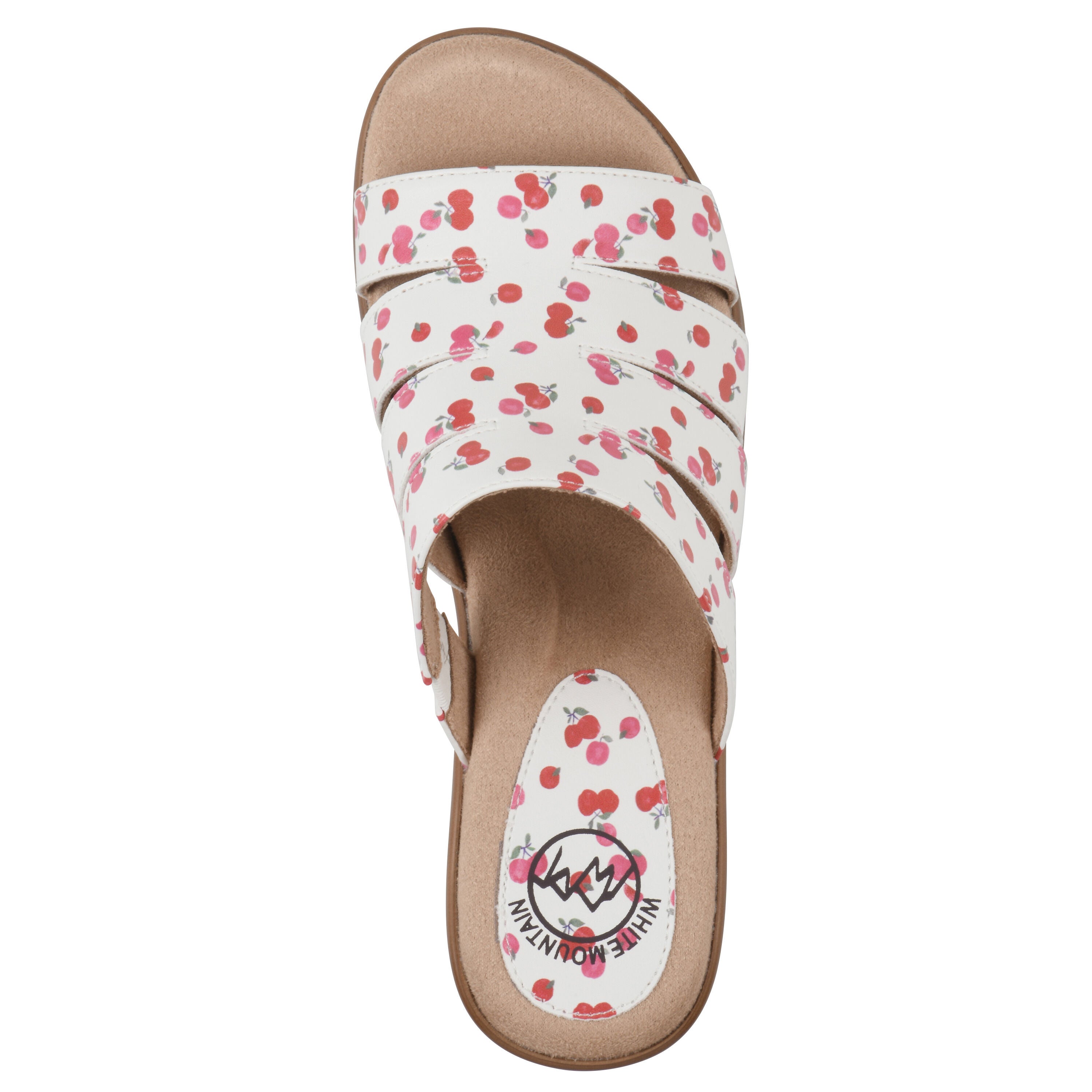Valora Slip-On Clog Sandal, CHERRY PRINT SMOOTH, alternate image number 4