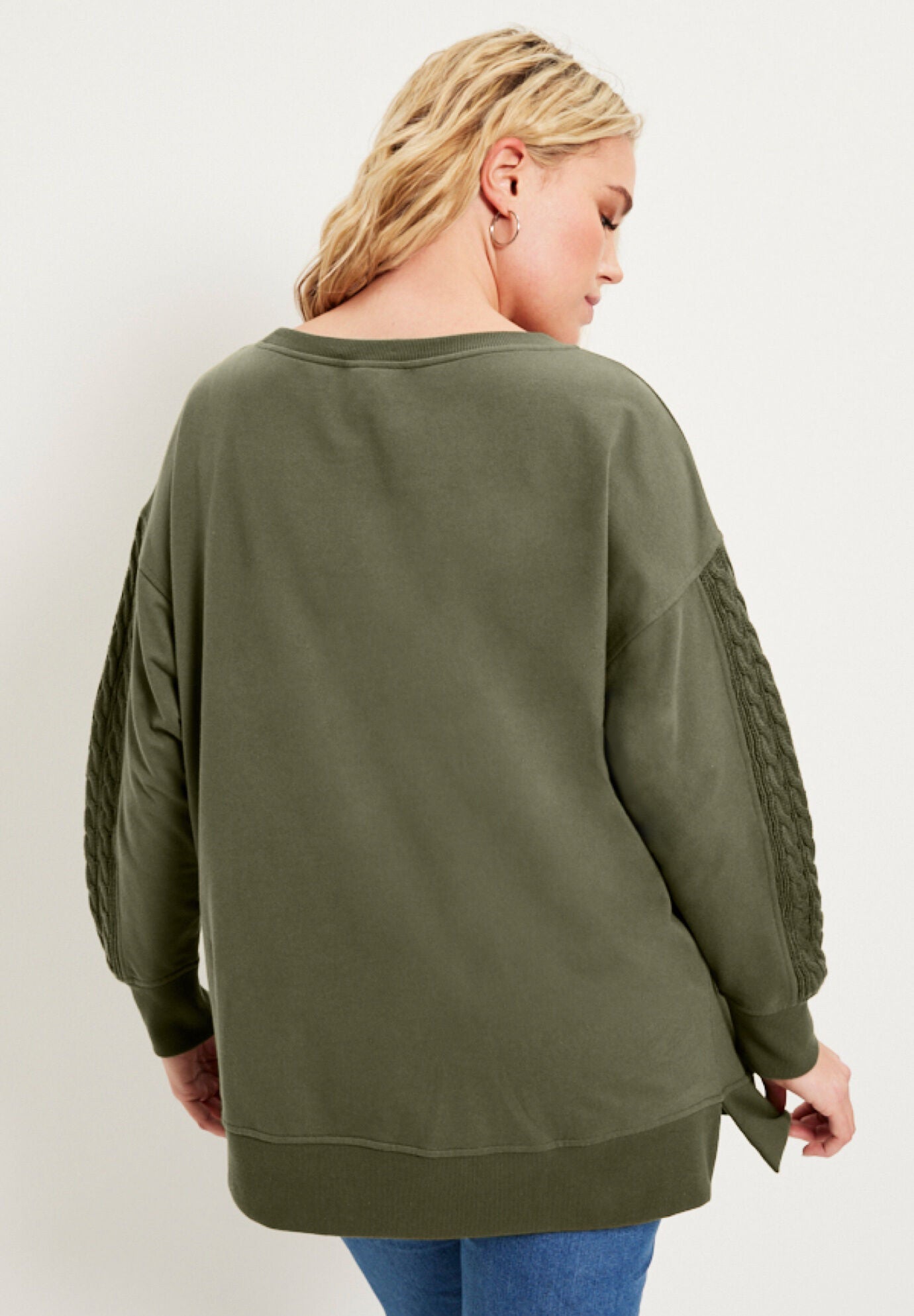 French Terry Boatneck Sweatshirt, , on-hover image number 1