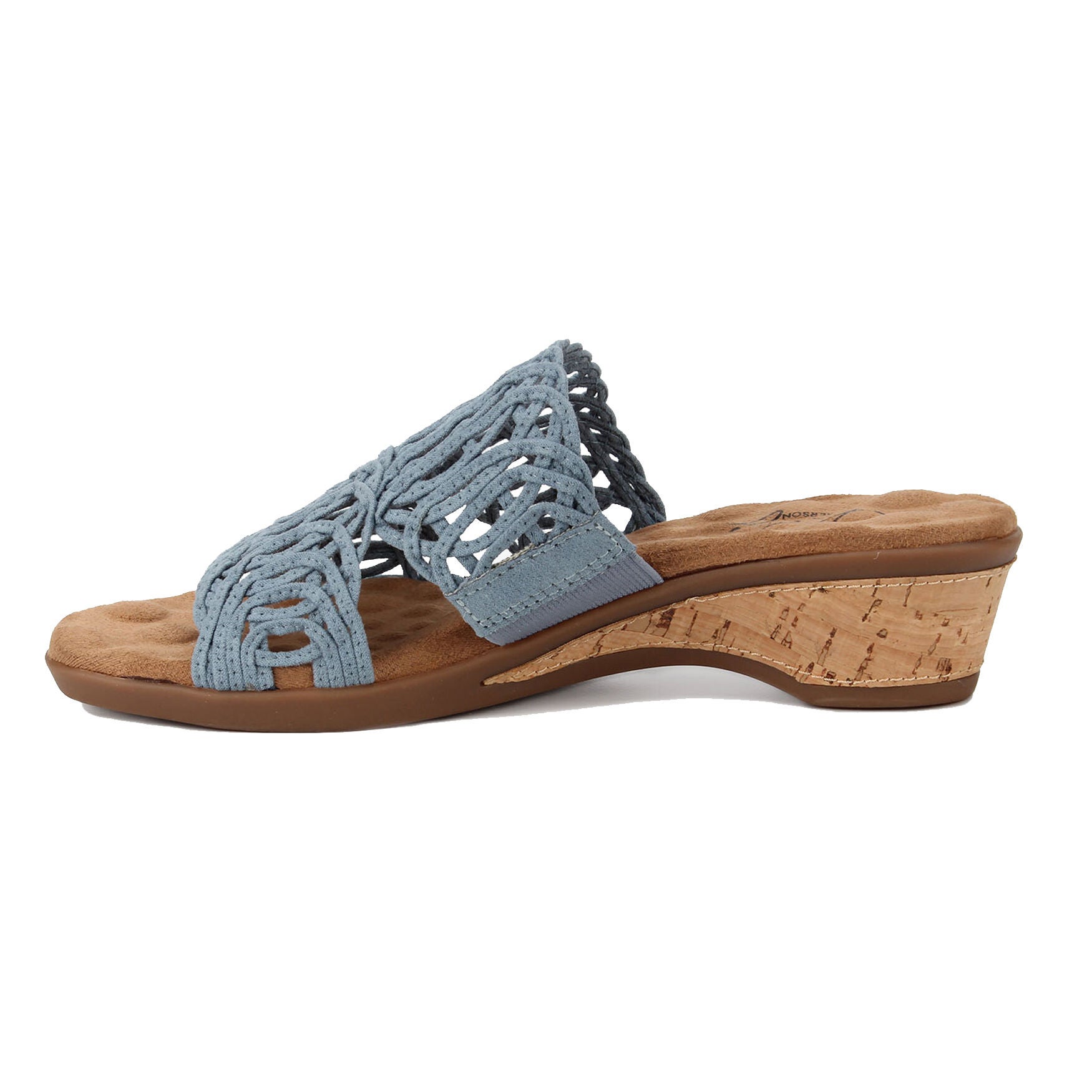 Kudos Slip-On Sandal, BLUE DENIM FABRIC, alternate image number 3