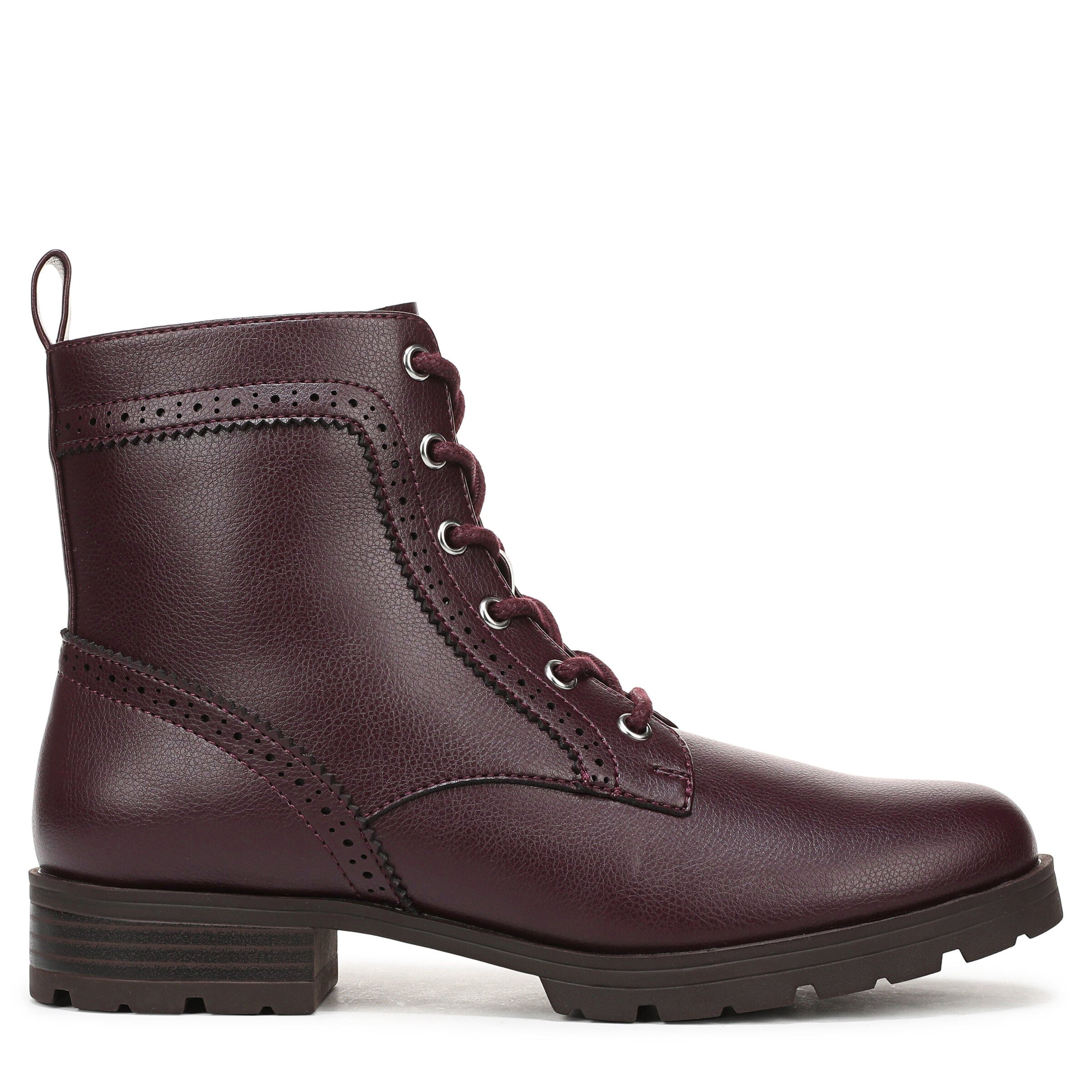 Lena Lace Up Boot, CHOCOLATE PLUM, alternate image number 3