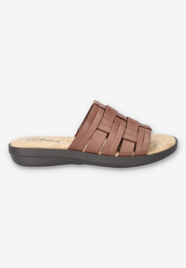 Maha Comfort Slide Sandal, TAN, alternate image number 2