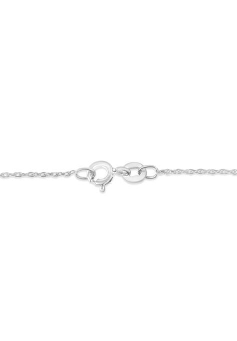 Sterling Silver Brilliantcut Diamond Miracleset Shared Prong Cross Pendant Necklace, , alternate image number null