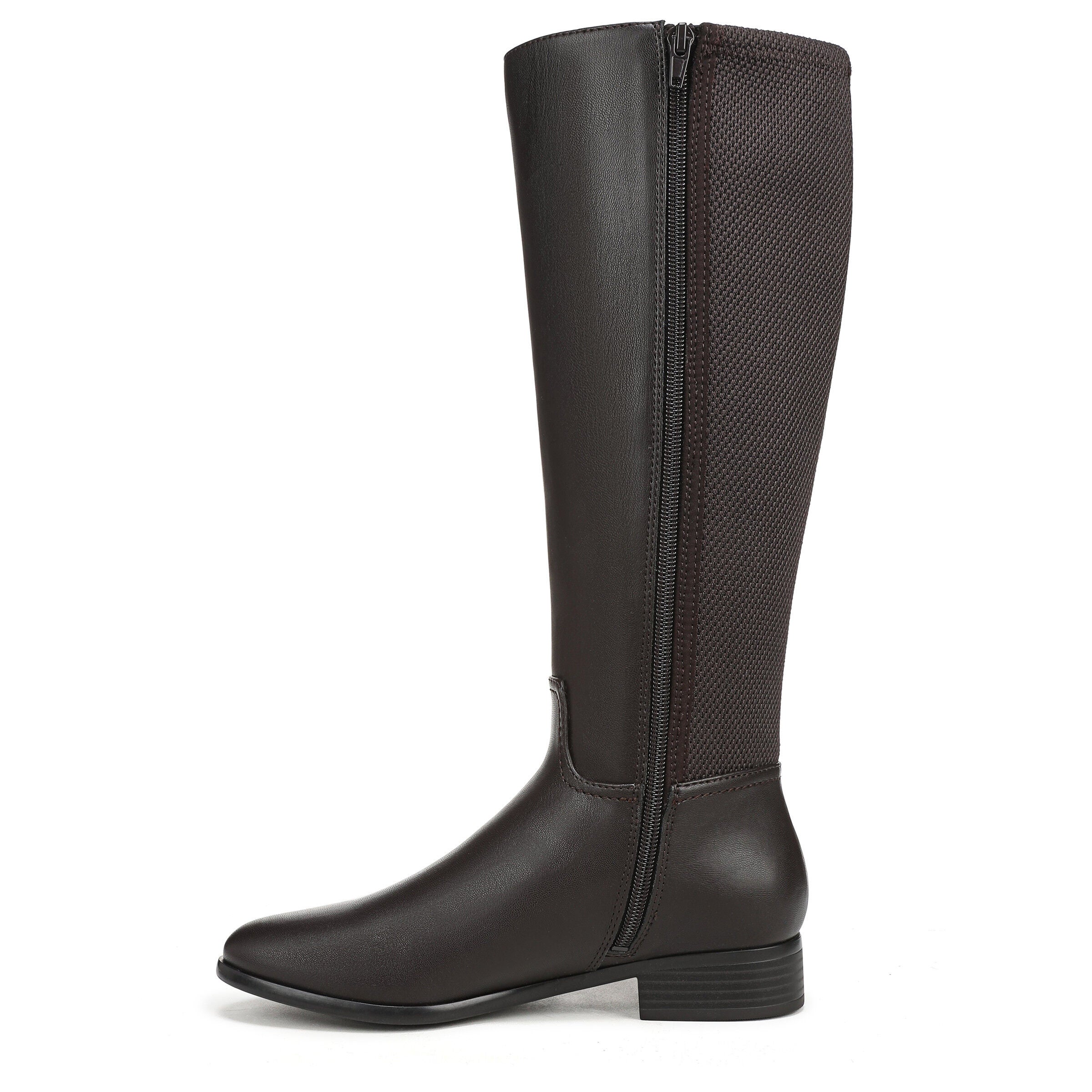 Sarah Wide Calf Knee High Boot, DARK BROWN, alternate image number 5