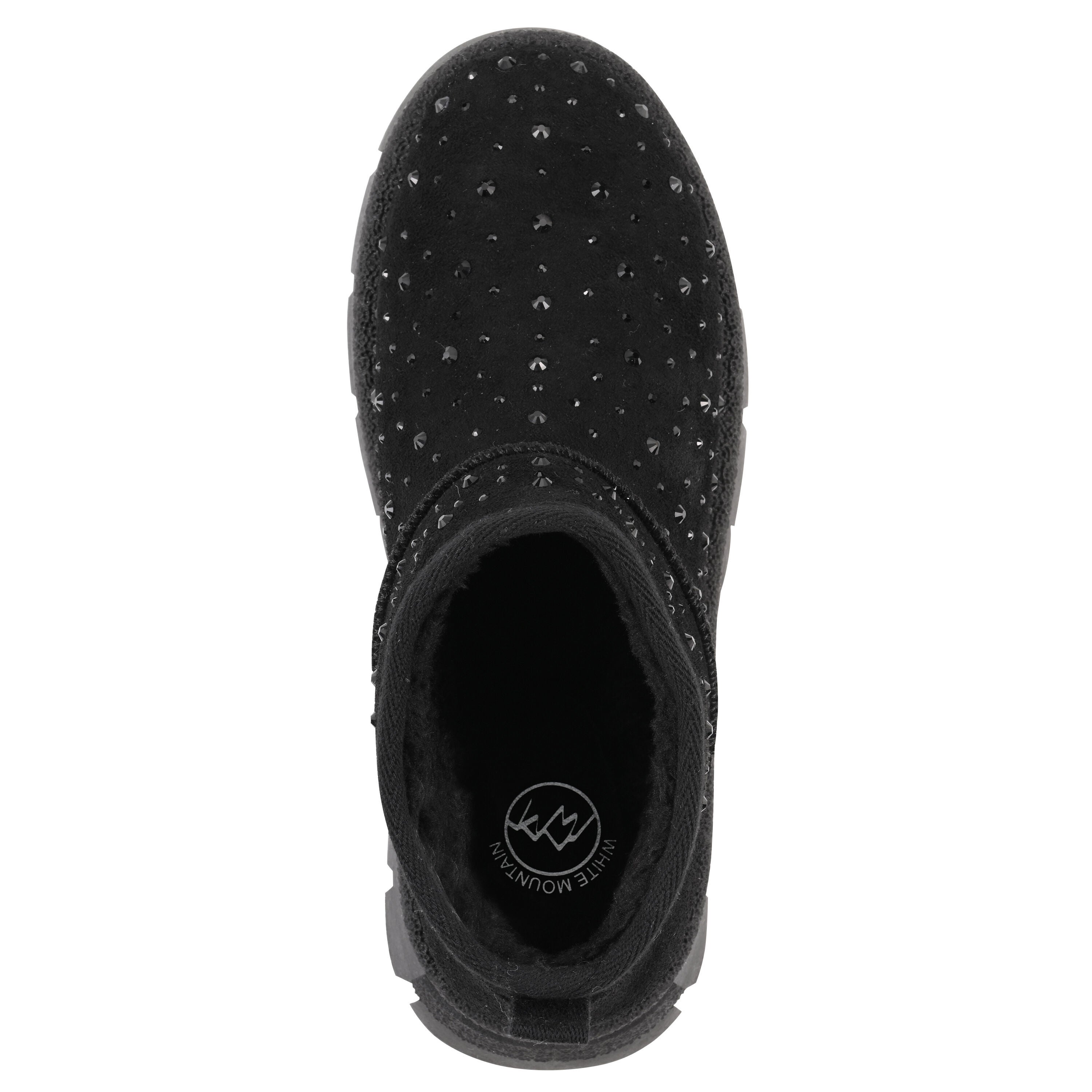 Tomas Faux Fur Bootie, BLACK FAUX SUEDE, alternate image number 4