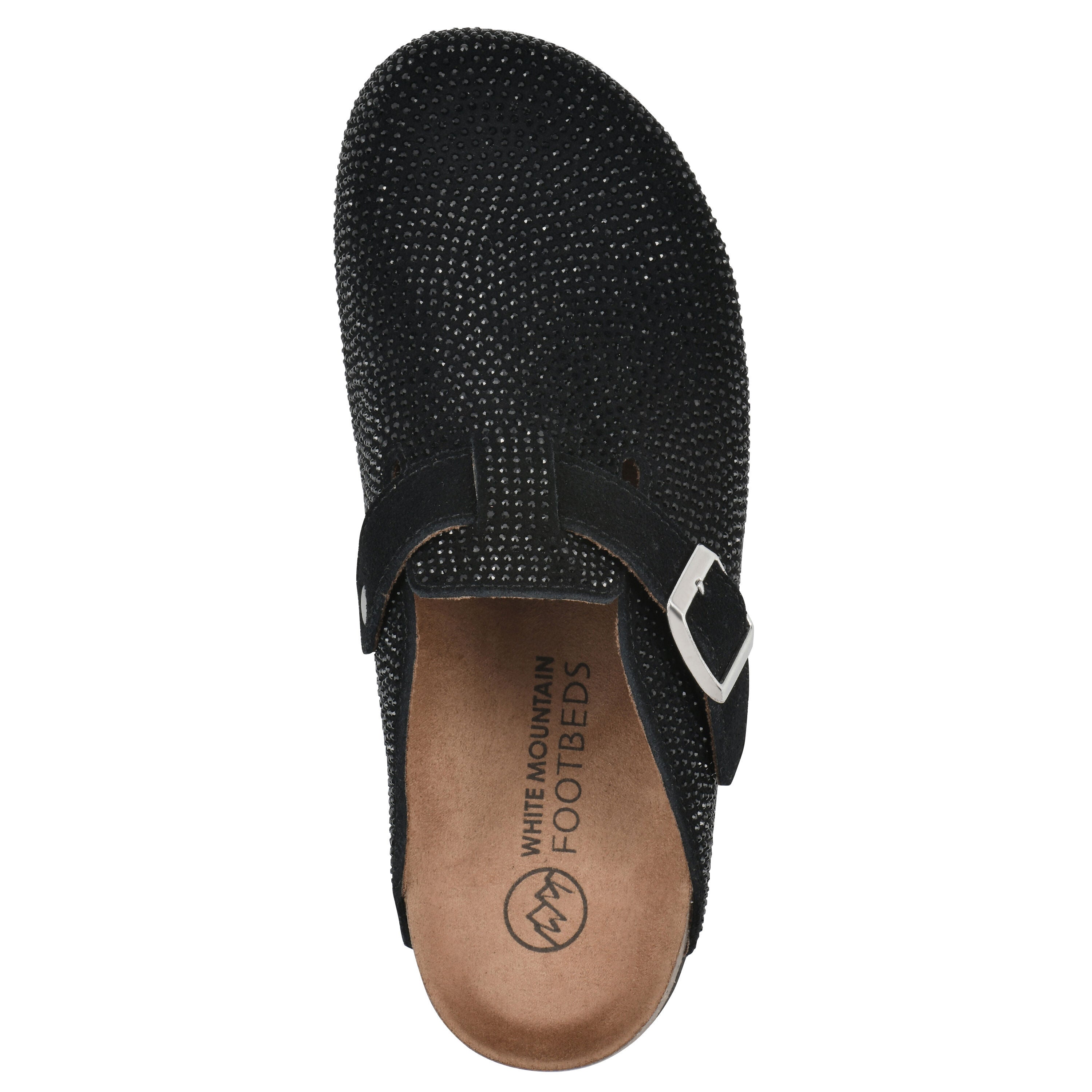 Bellamy Footbeds Clog, BLACK SUEDE, alternate image number 4