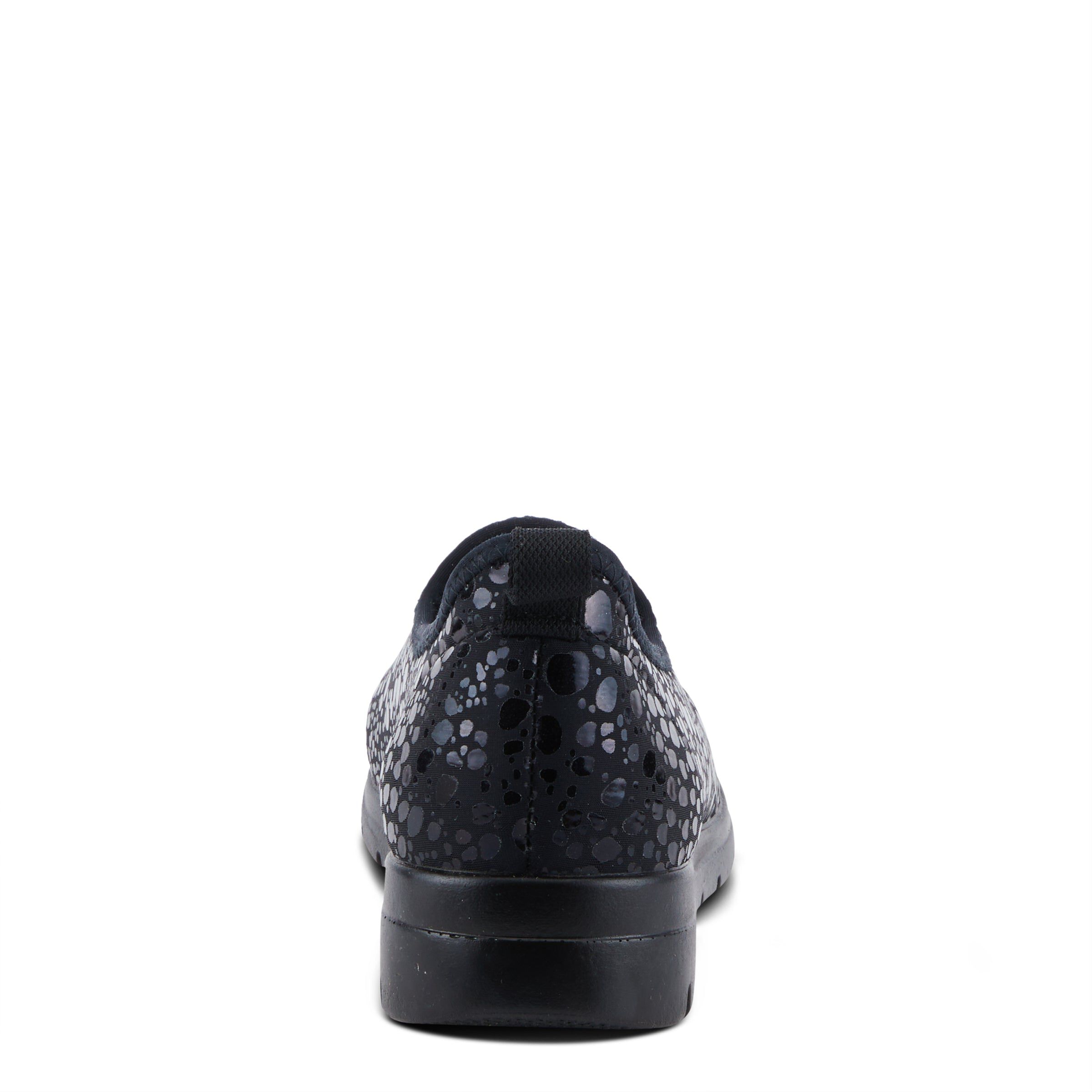 Anisia-Croco Flat Shoes, BLACK, on-hover image number 1