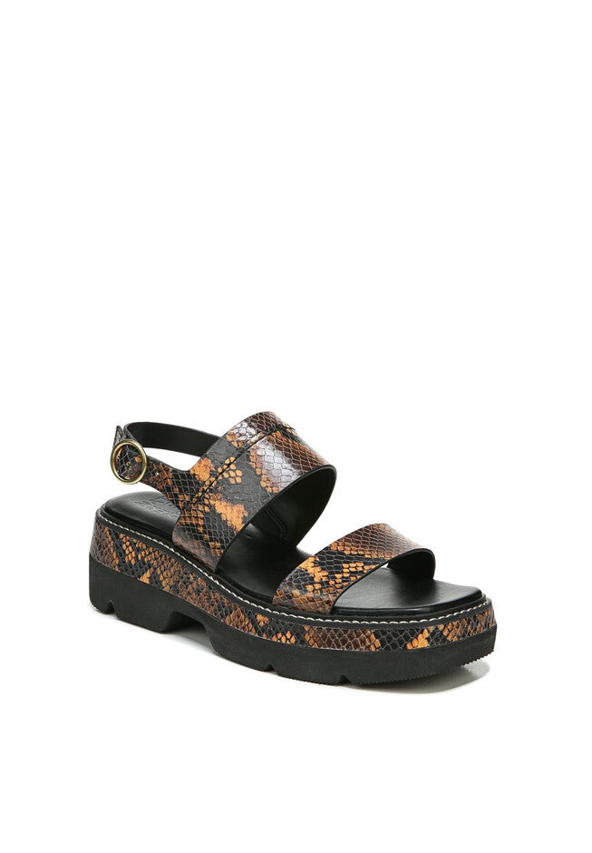 Holden Slingbacks, BROWN ORANGE SNAKE, hi-res image number null