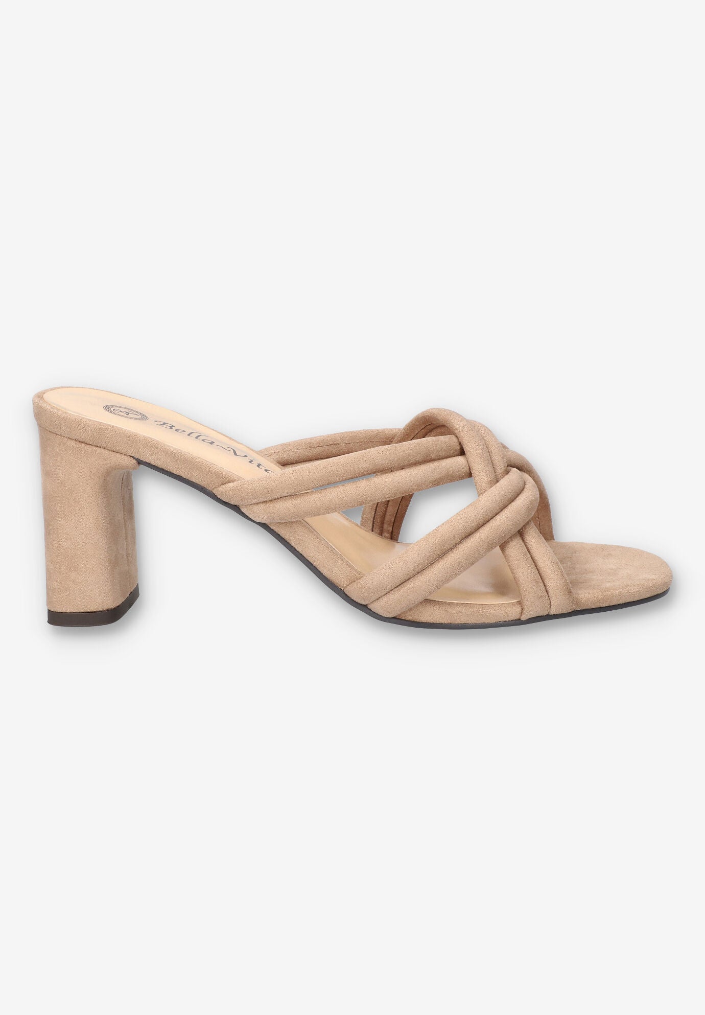 Carmen Heeled Sandal, ALMOND SUEDE, alternate image number 2