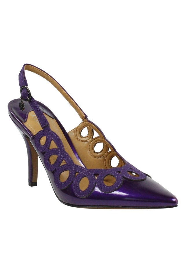 Reghina Slingback, PURPLE PATENT GROSGRAIN, hi-res image number null