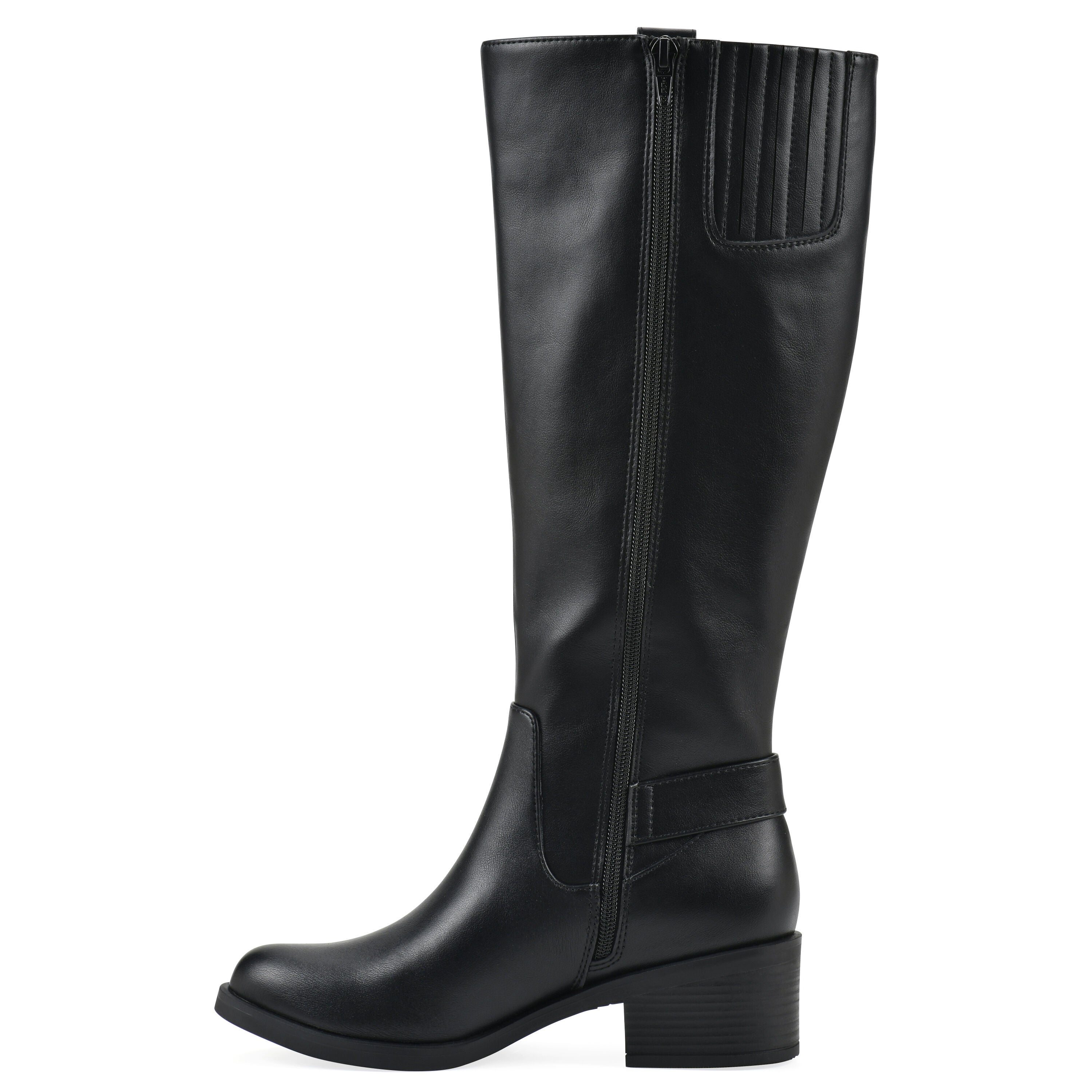 Calzone Tall Shaft Boot, BLACK SMOOTH, alternate image number 3