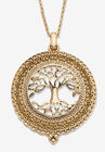 Tree of Life Pendant Necklace, GOLD, hi-res image number null