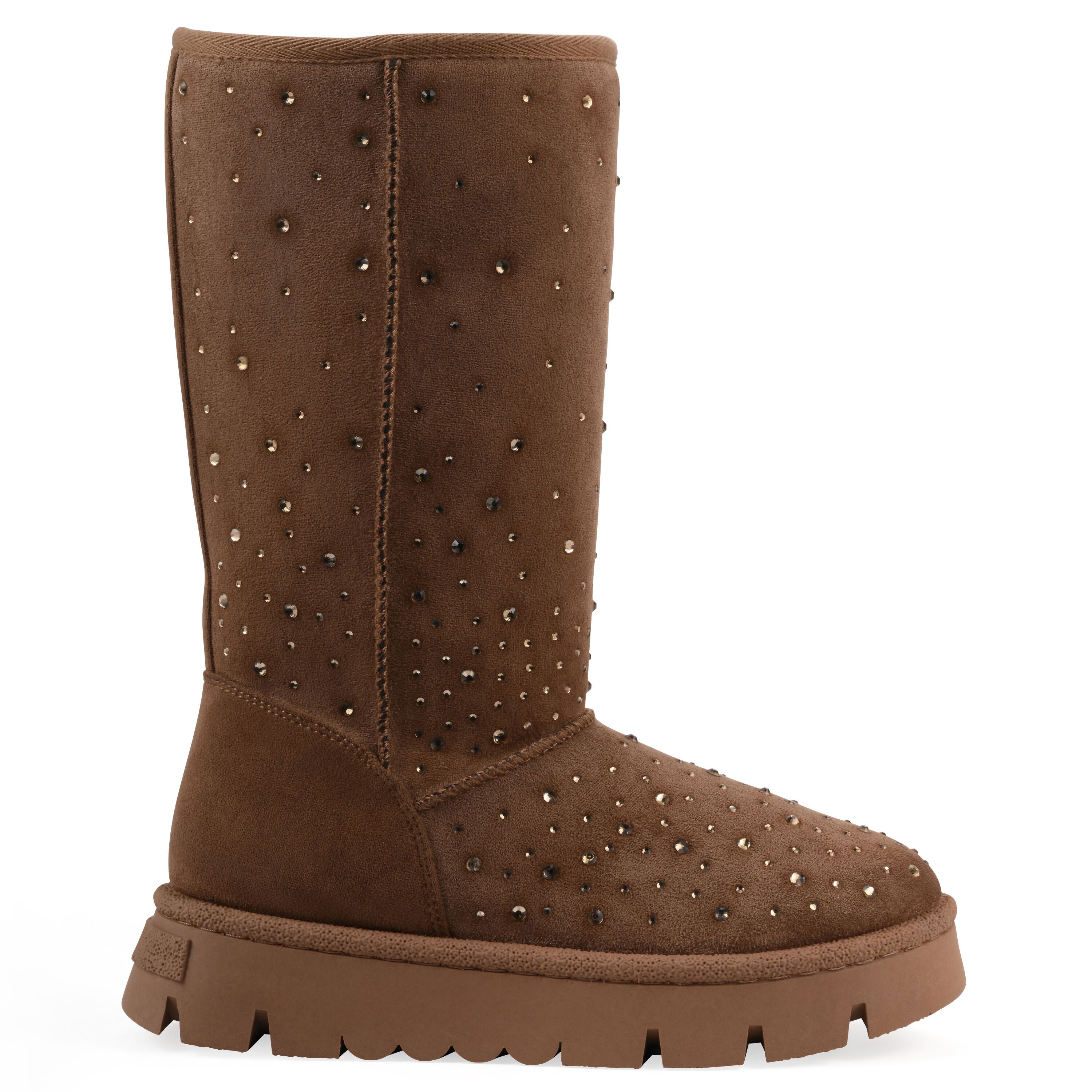 Tripp Faux Fur Tall Shaft Boot, CHESTNUT FAUX SUEDE, alternate image number 2