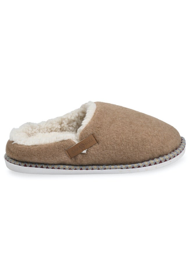 Faux Wool Felted Clog Slippers, , alternate image number 2