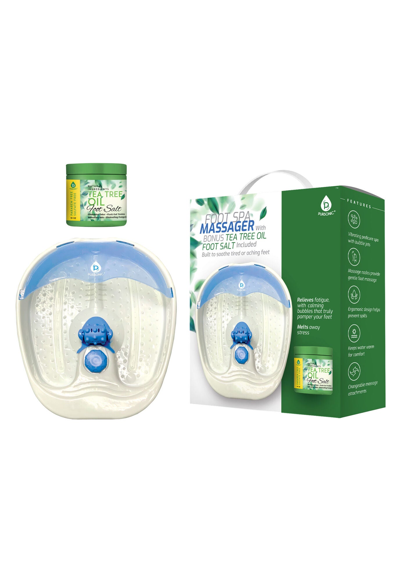 Foot Spa/Massager, BLUE, hi-res image number 0