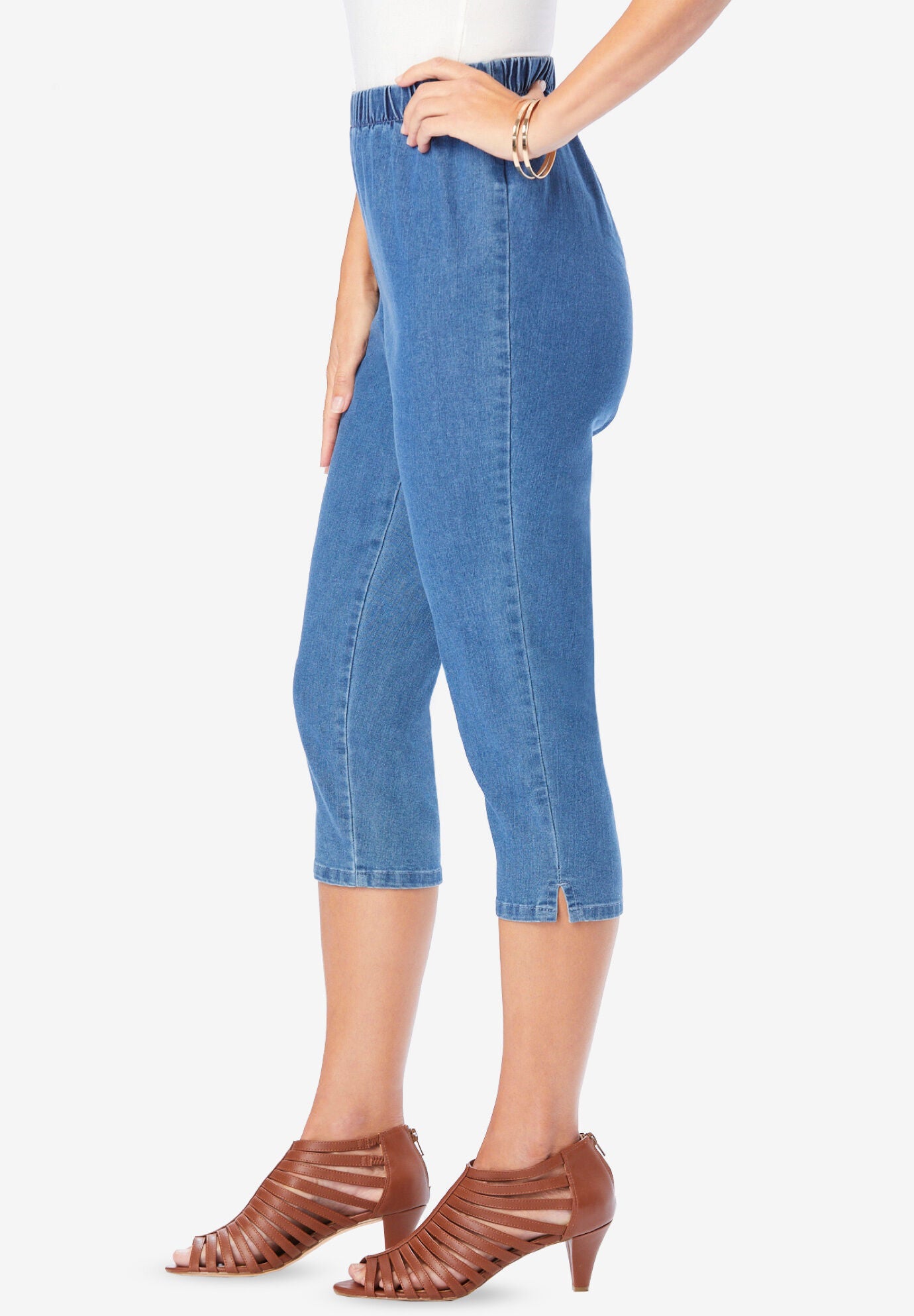 pull on stretch capris