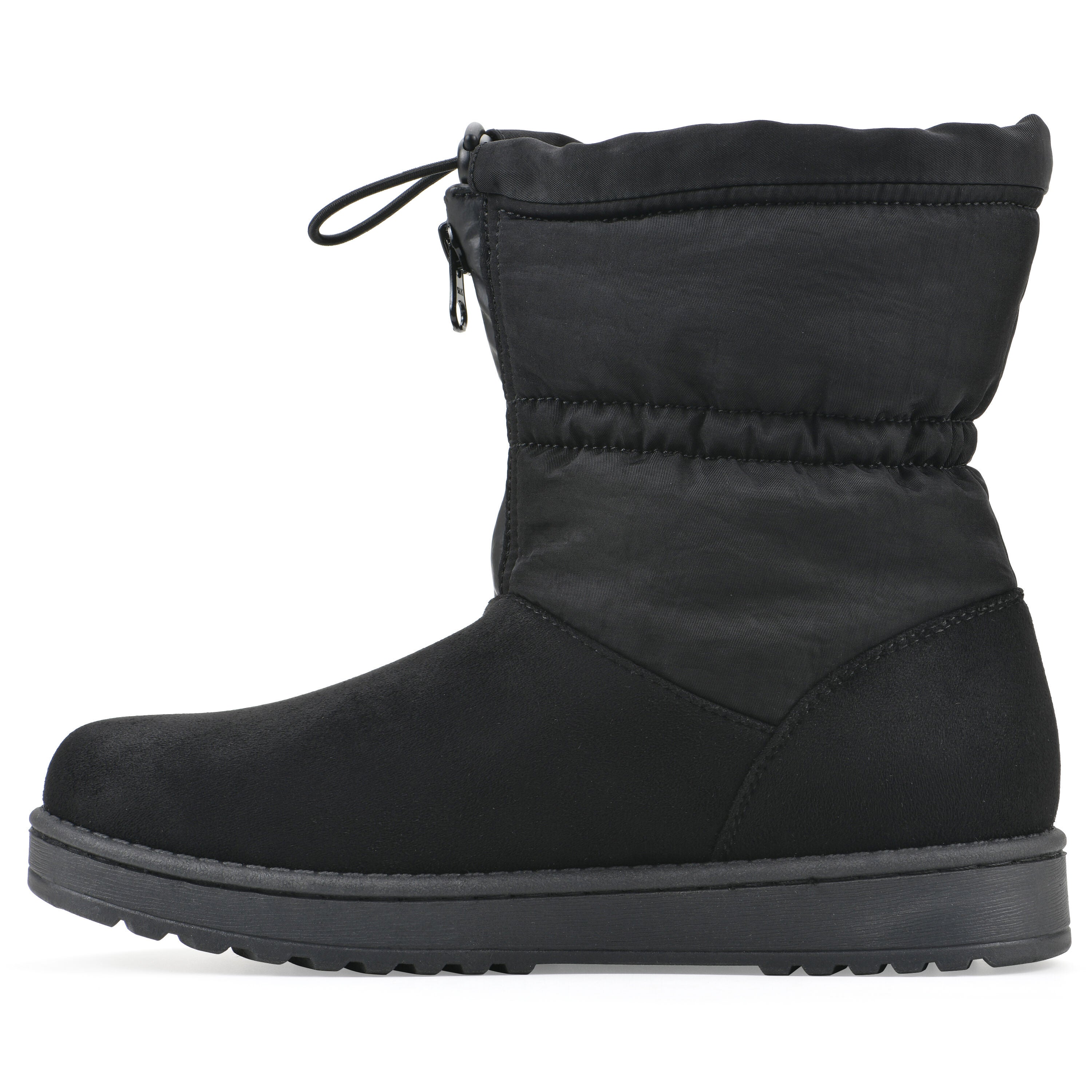 Issy Faux Fur-Lined Bootie, BLACK FABRIC, alternate image number 3