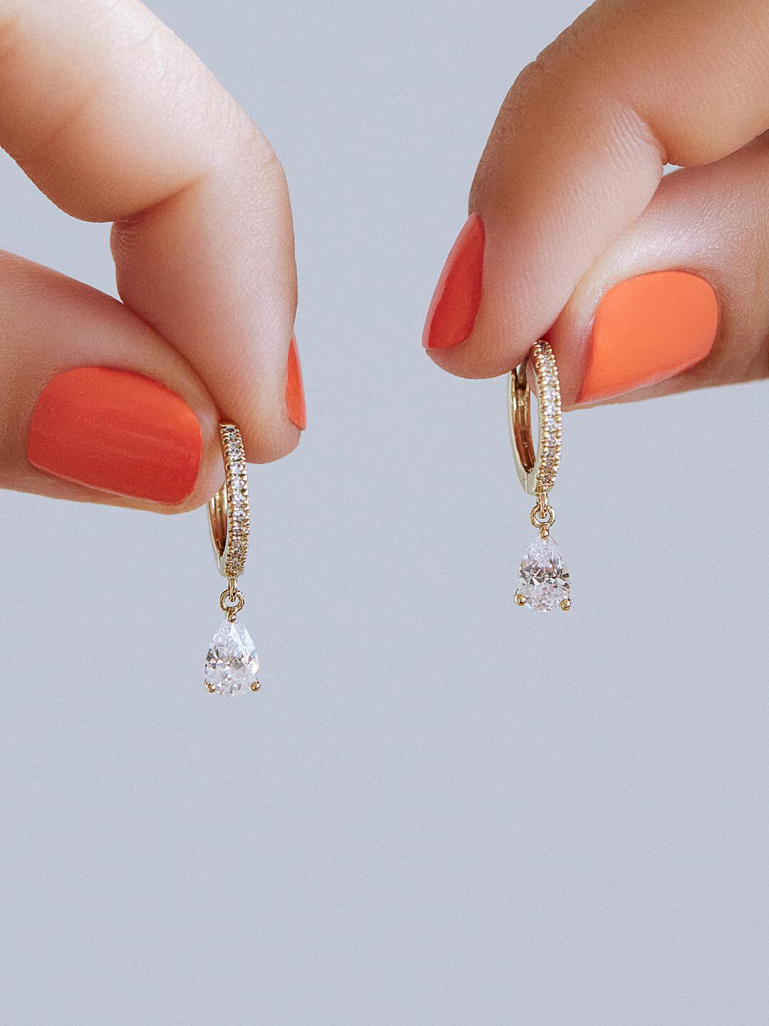 Delicate Huggie Hoops - Elise, GOLD, alternate image number 2