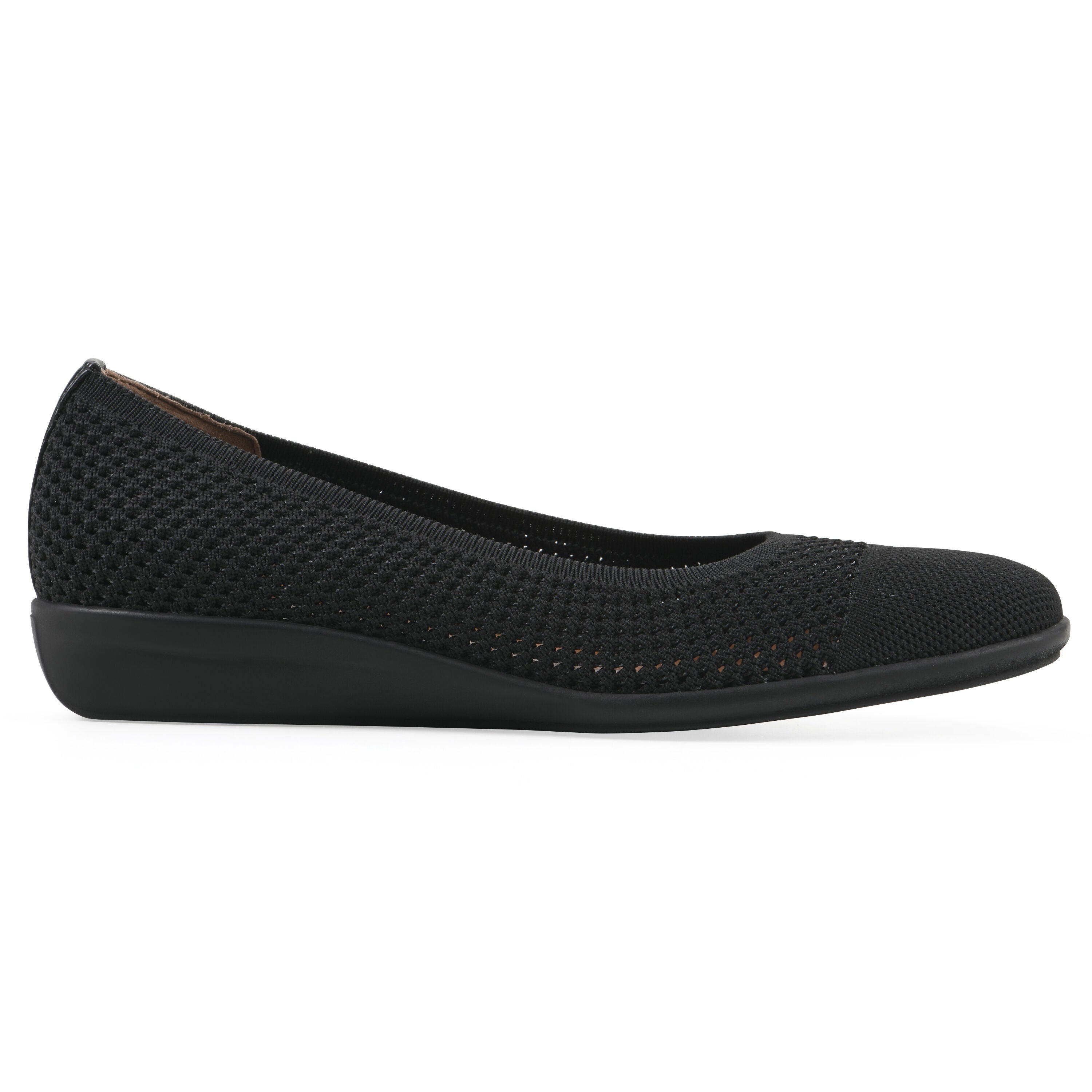 Florian Ballet Flat, BLACK FABRIC, alternate image number 2