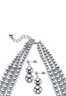 Silver Tone Necklace Set, , on-hover image number null