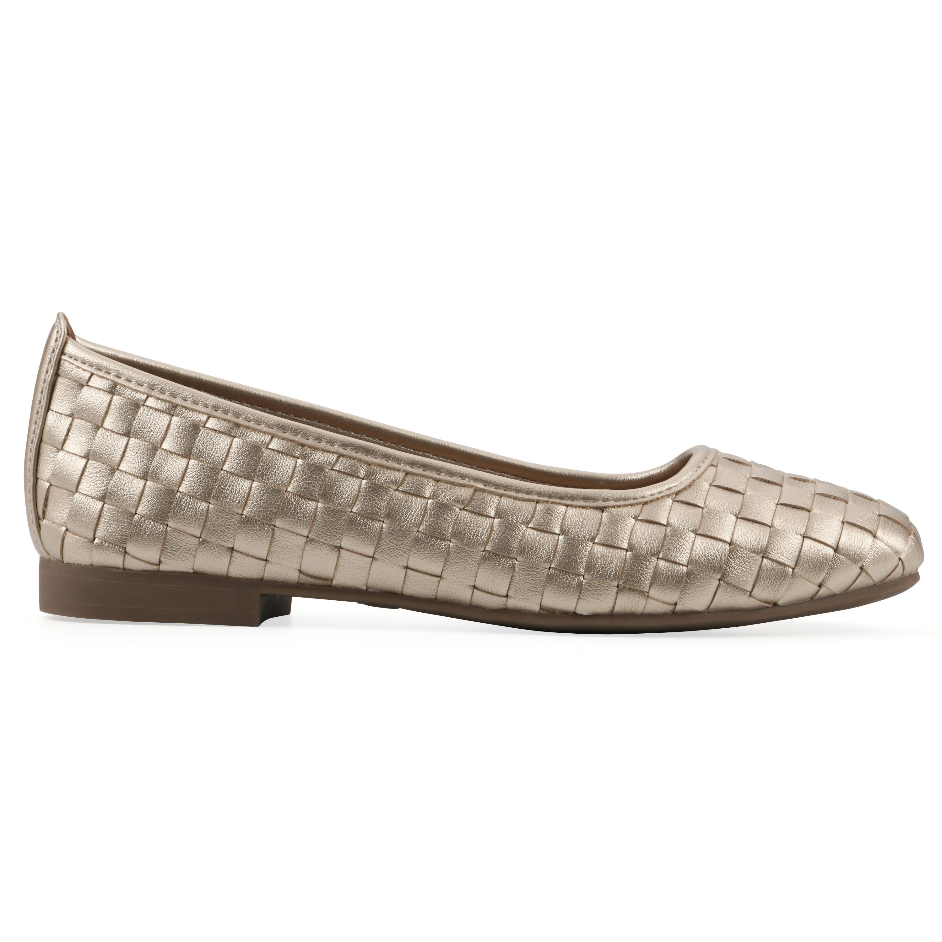 Boccie Ballet Flat, LIGHT GOLD SMOOTH, alternate image number 2